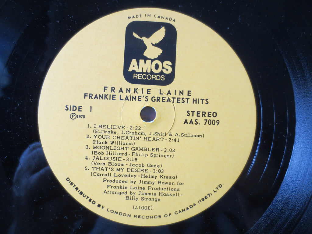 Frankie Laine – Greatest Hits (1970) Vinyl LP