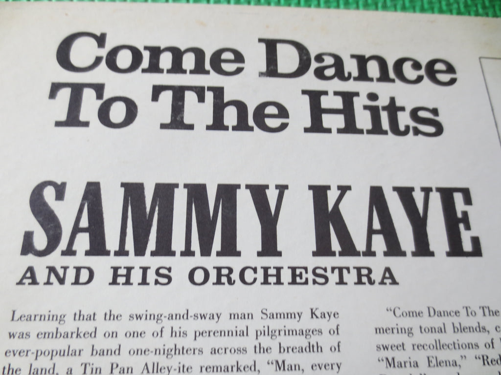 Sammy Kaye – Come Dance With the Hits (1964) Vinyl LP