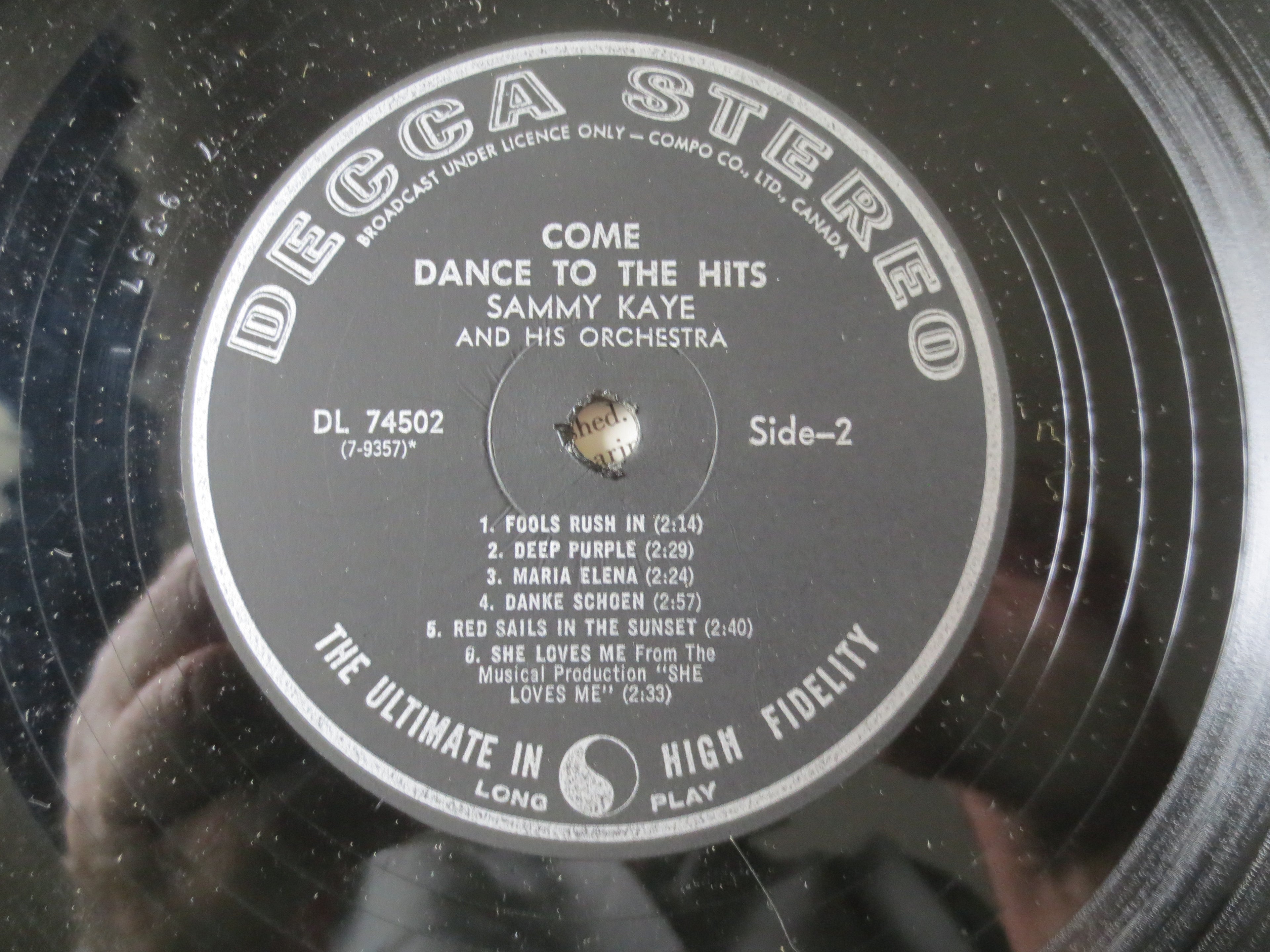 Sammy Kaye – Come Dance With the Hits (1964) Vinyl LP