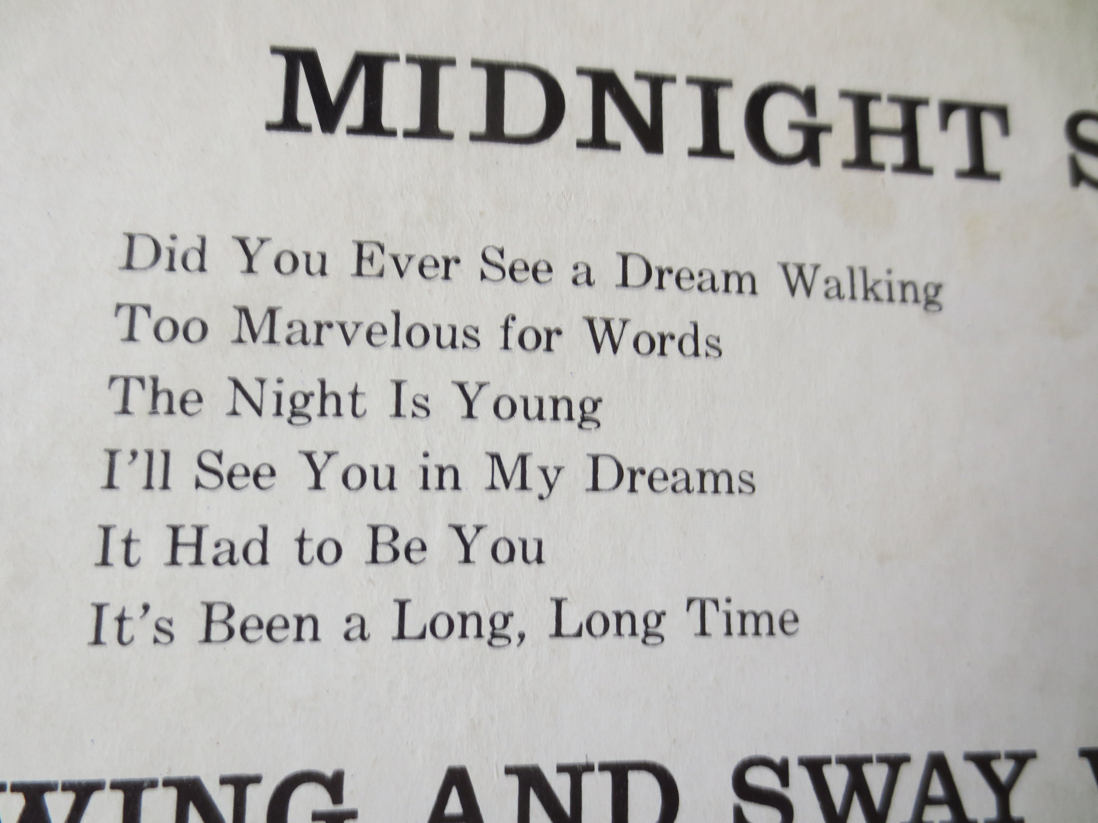Sammy Kaye – Midnight Serenade (1958) Vinyl LP