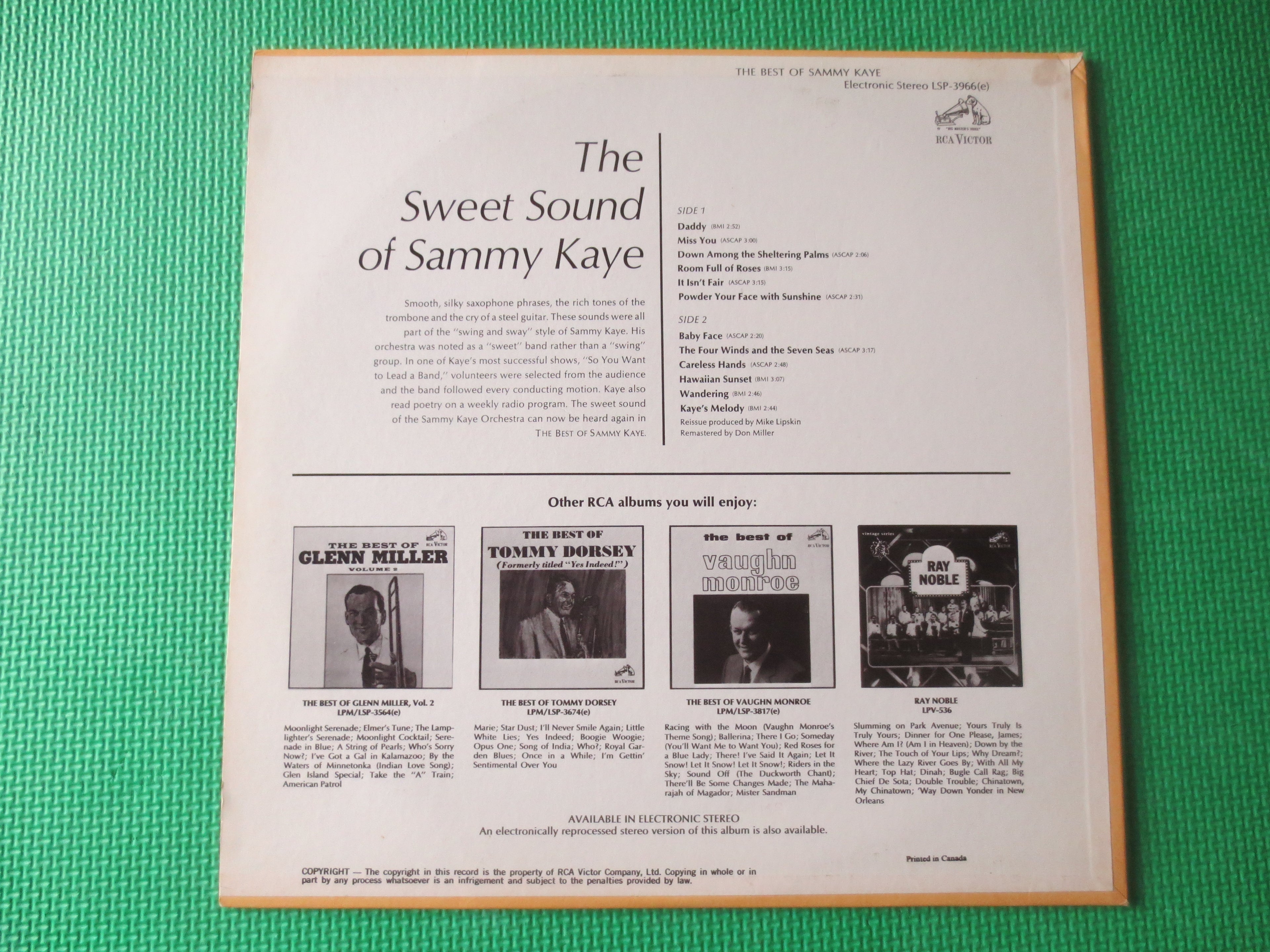 Sammy Kaye – The Best of Sammy Kaye (1968) Vinyl LP