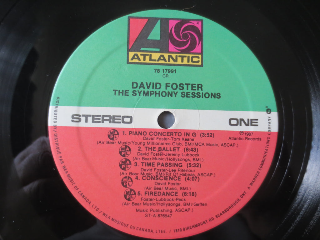 David Foster – The Symphony Sessions (1988) Vinyl LP