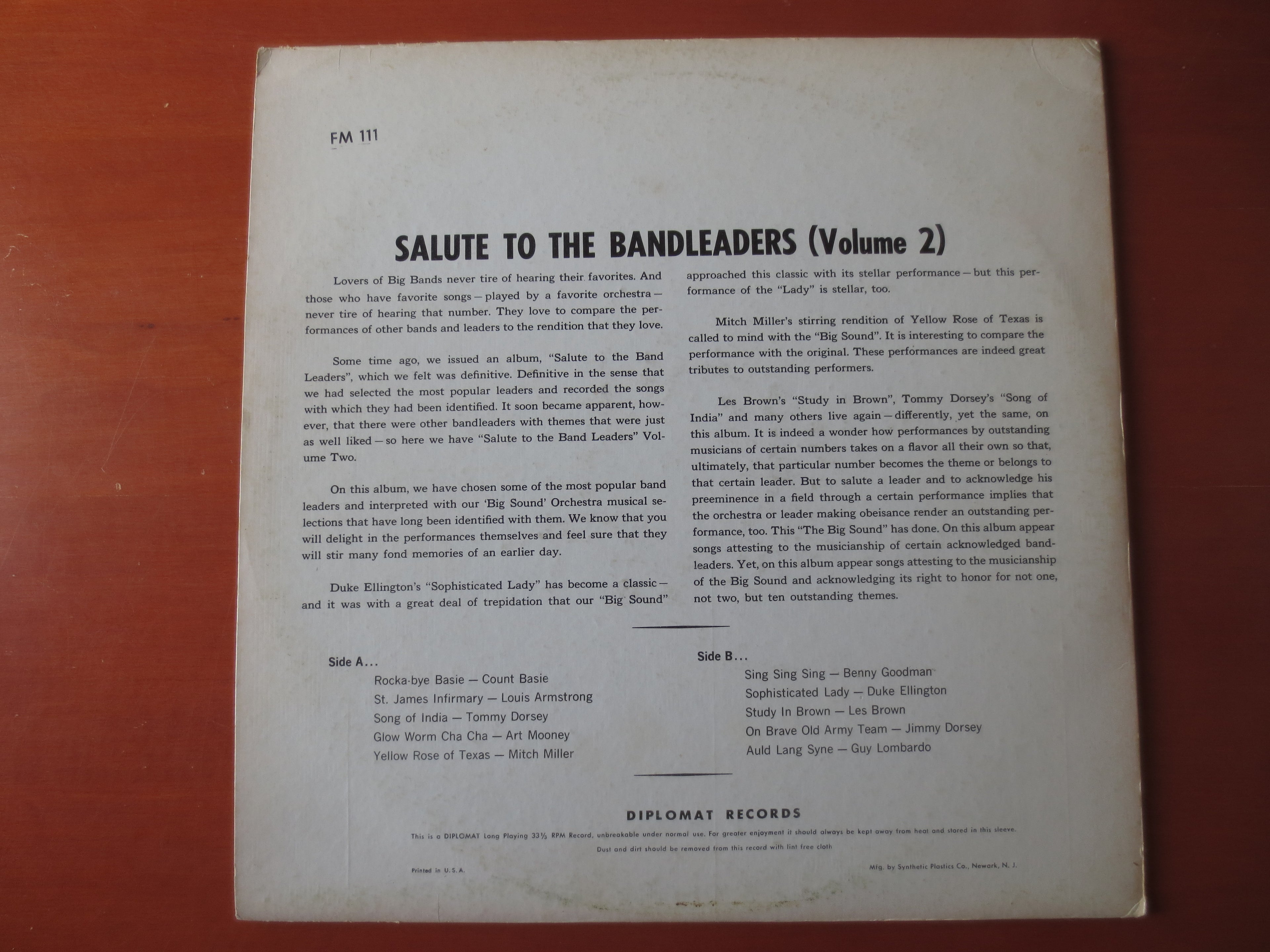 Oscar Clinton Orchestra (1957) Vinyl LP