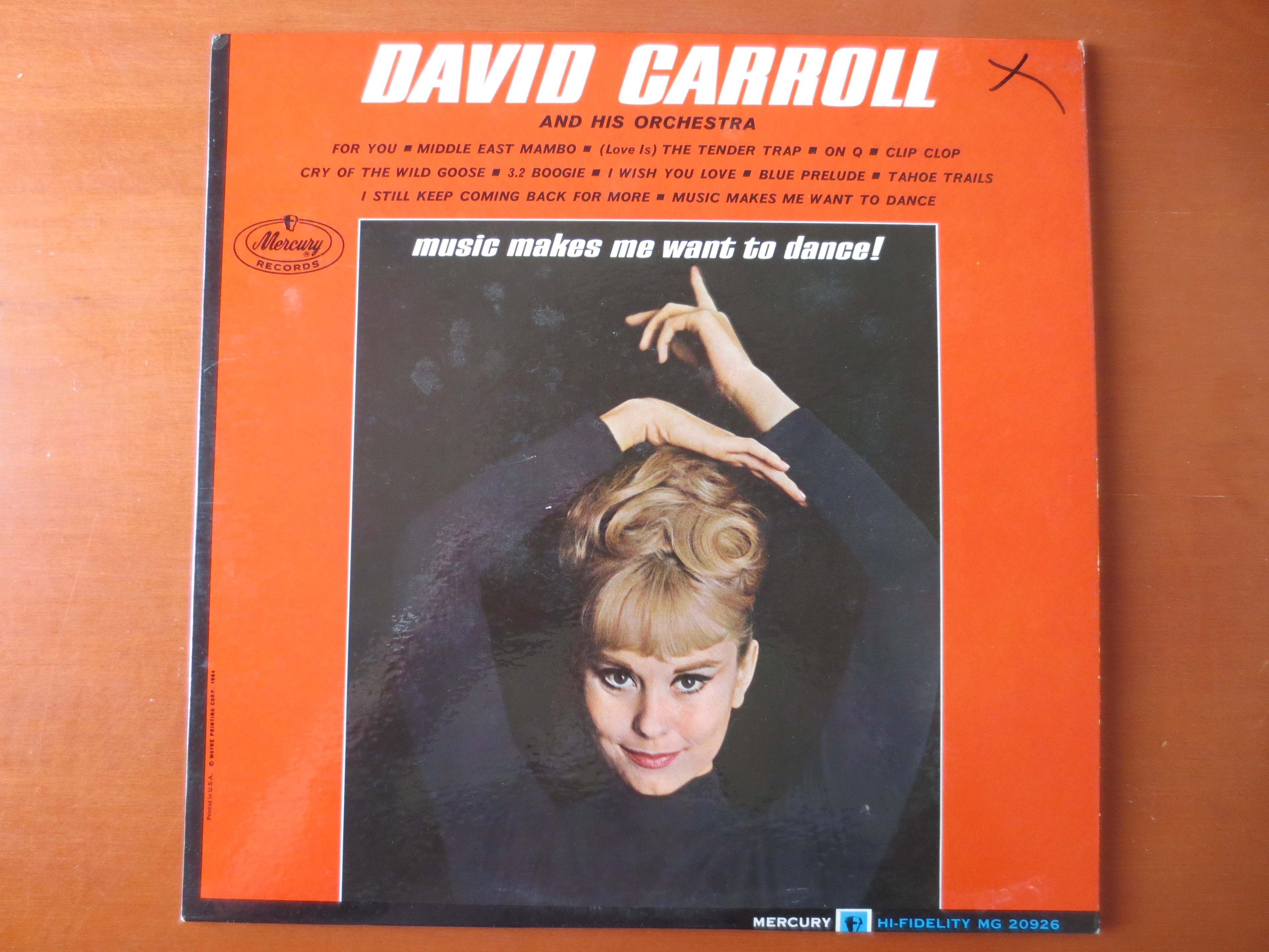 David Carroll and His Orchestra (1964) Vinyl LP