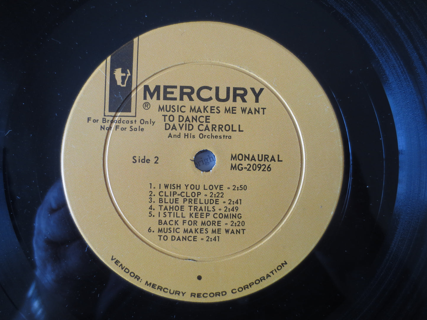 DAVID CARROLL, ORCHESTRA Records, David Carroll Albums, David Carroll Record, Vintage Vinyl, Vinyl Albums, Lp, 1964 Records