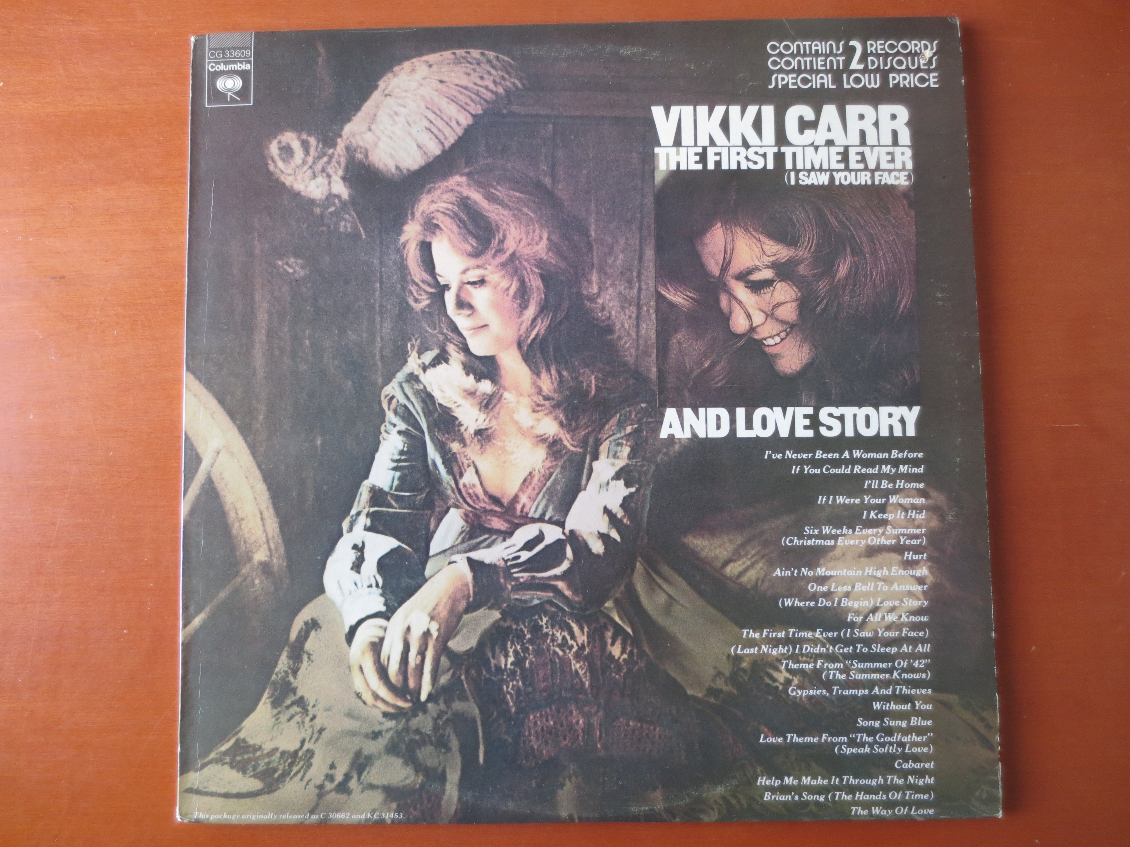Vikki Carr – Love Story / The First Time Ever (1976) Vinyl 2xLP