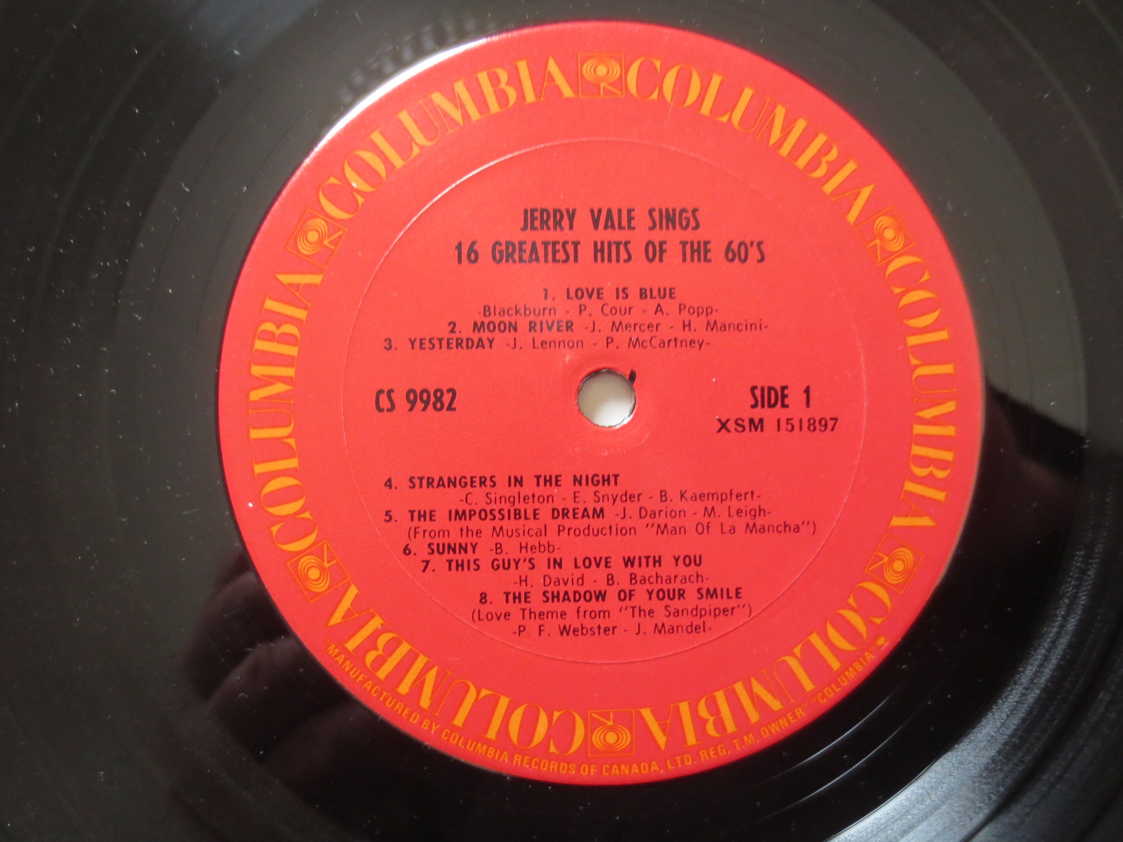 Jerry Vale – 16 Greatest Hits (1967) Vinyl LP