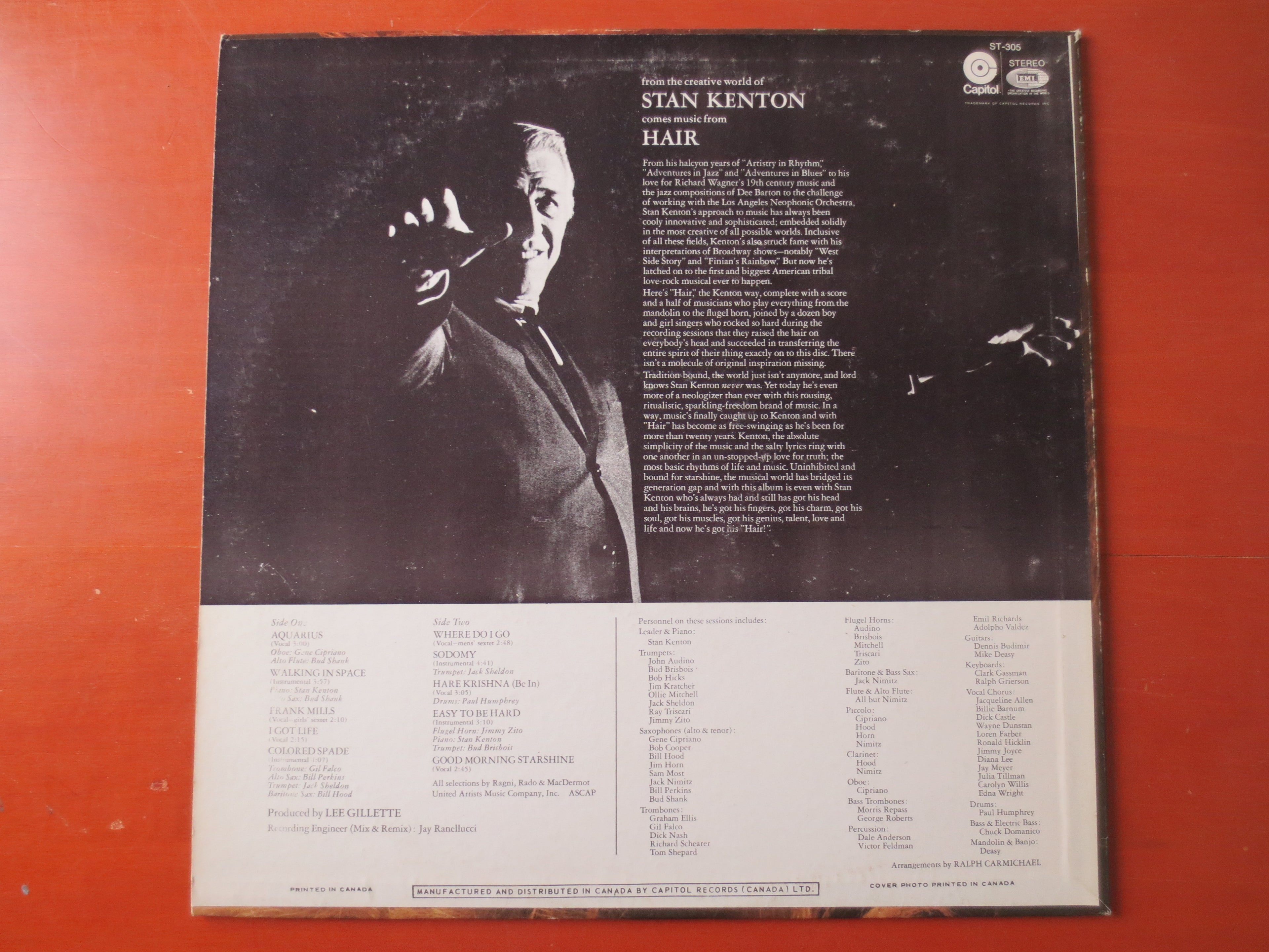 Stan Kenton & His Orchestra – Hair (1969) Vinyl LP