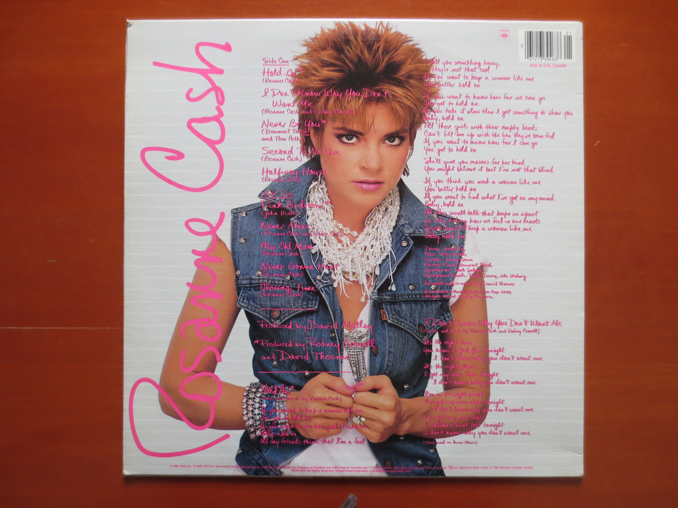 Rosanne Cash – Rosanne Cash (1985) Vinyl LP