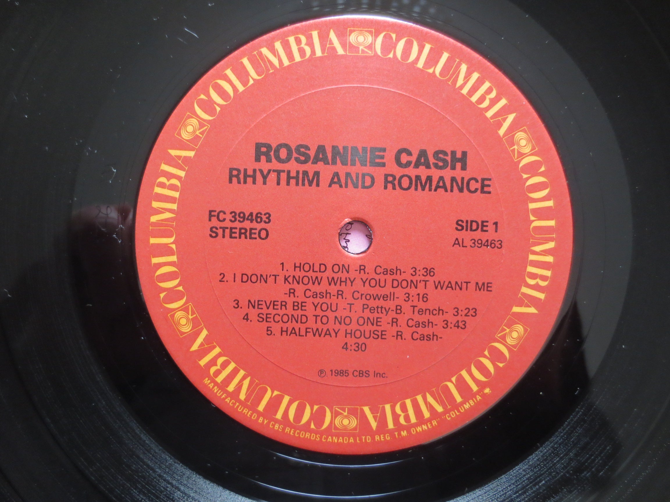 Rosanne Cash – Rosanne Cash (1985) Vinyl LP