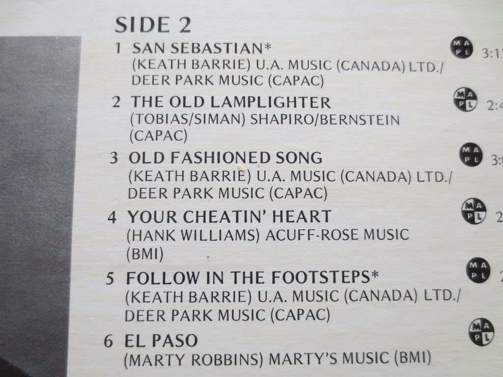 Keath Barrie – Sings of Love and Places (1974) Vinyl LP