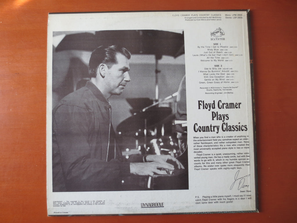 Floyd Cramer – Country Classics (1968) Vinyl LP