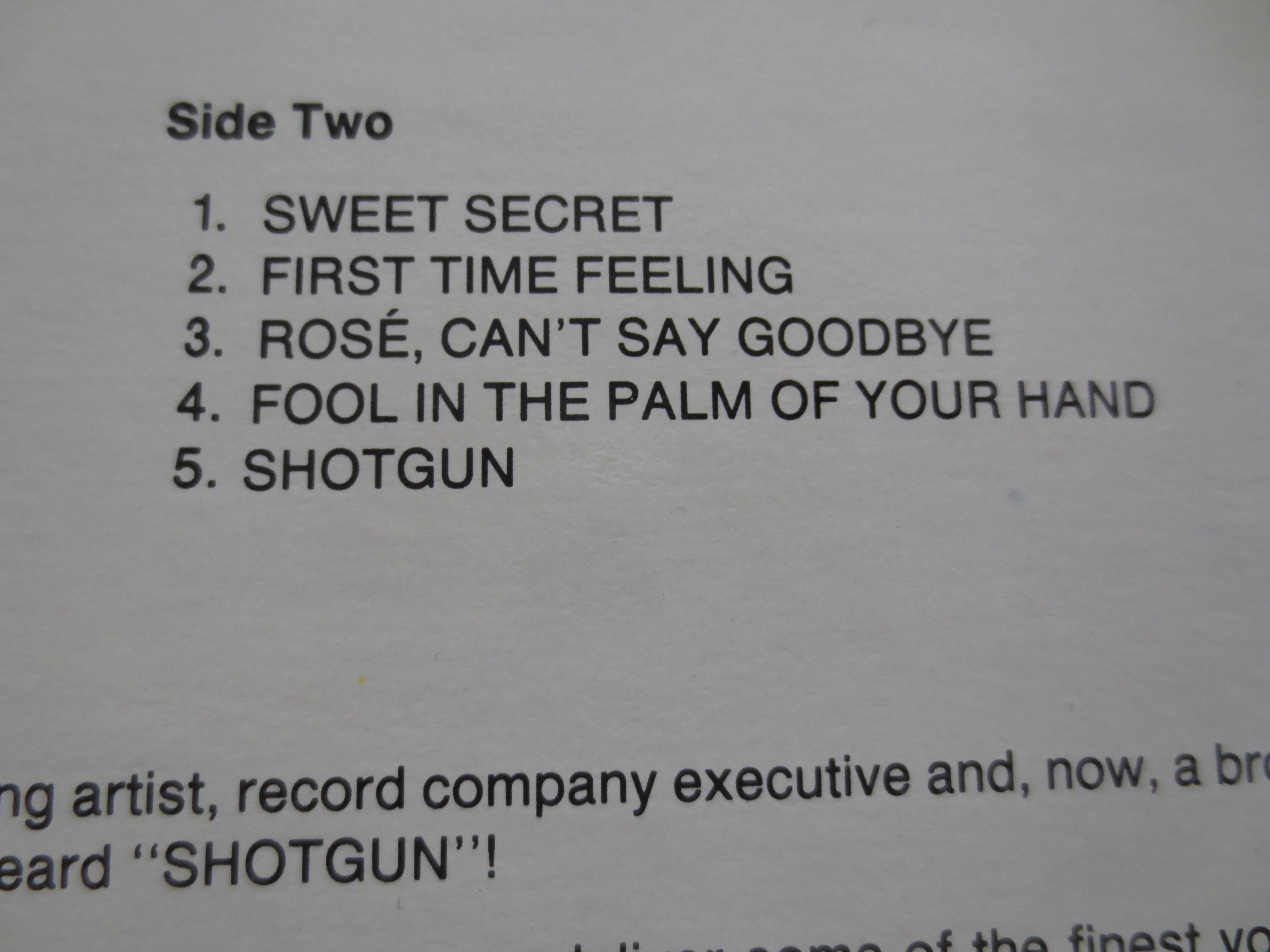 Turning Point – Shotgun (1985) Vinyl LP