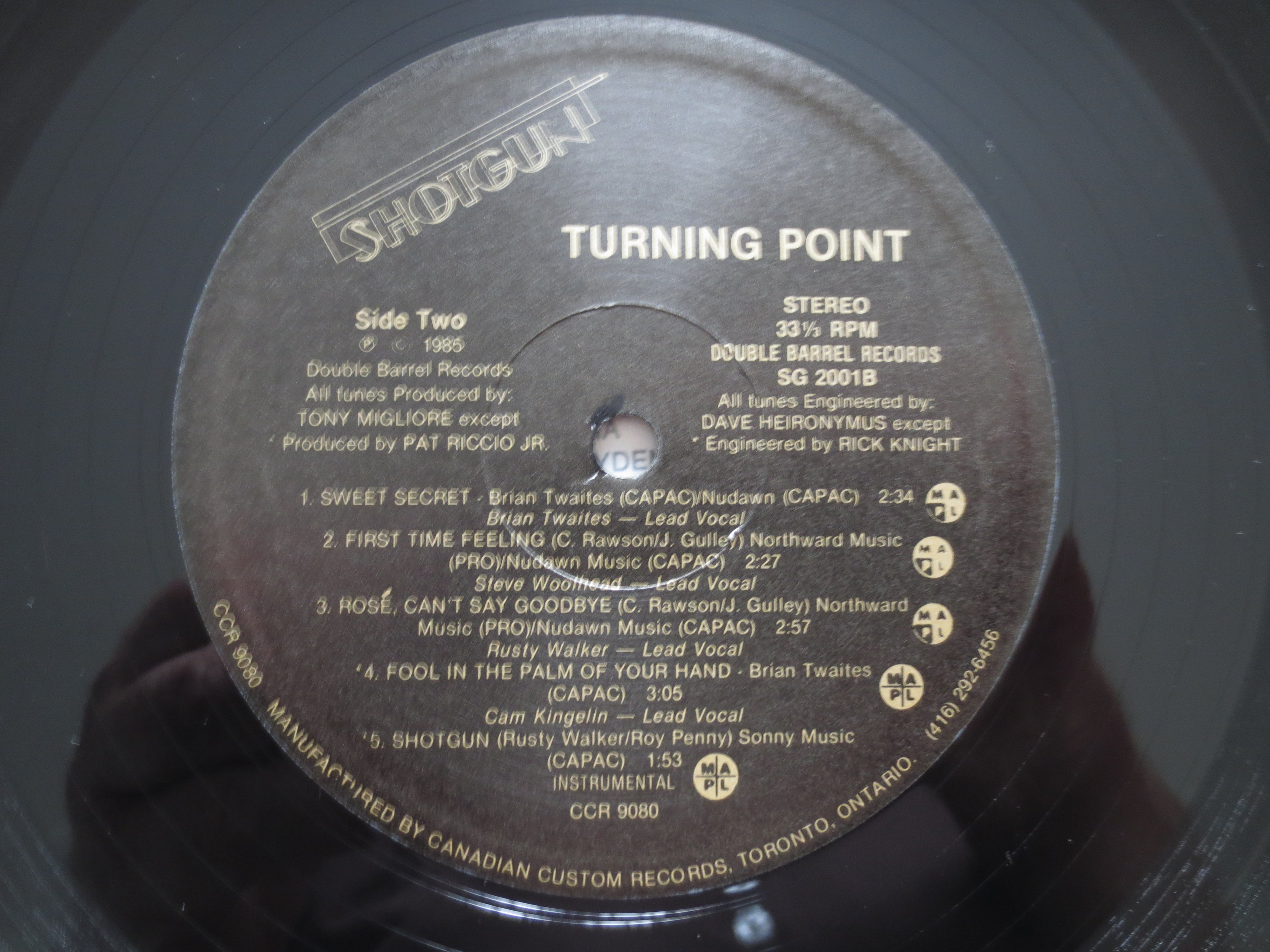 Turning Point – Shotgun (1985) Vinyl LP