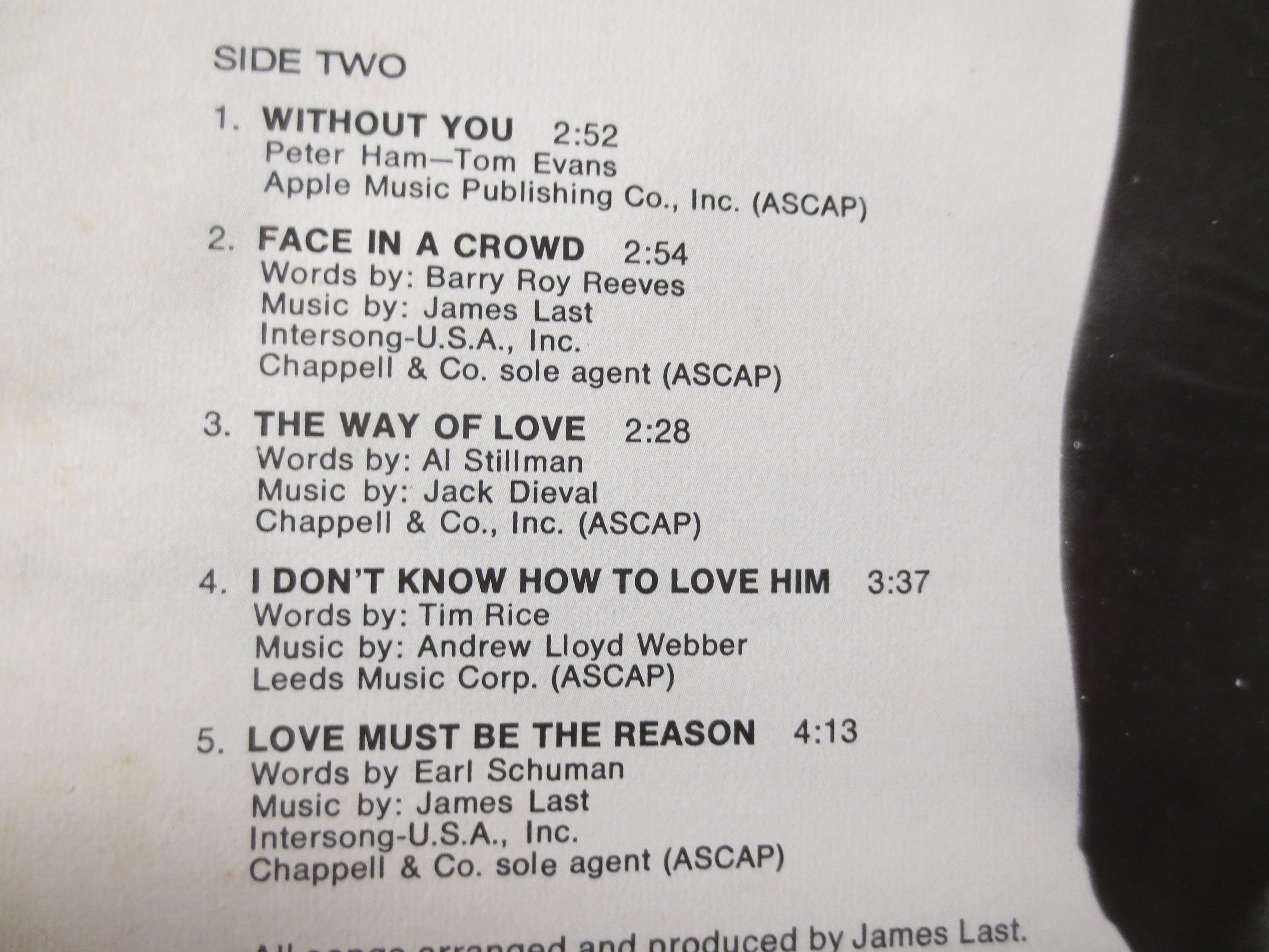 James Last – Love Must Be the Reason (1972) Vinyl LP
