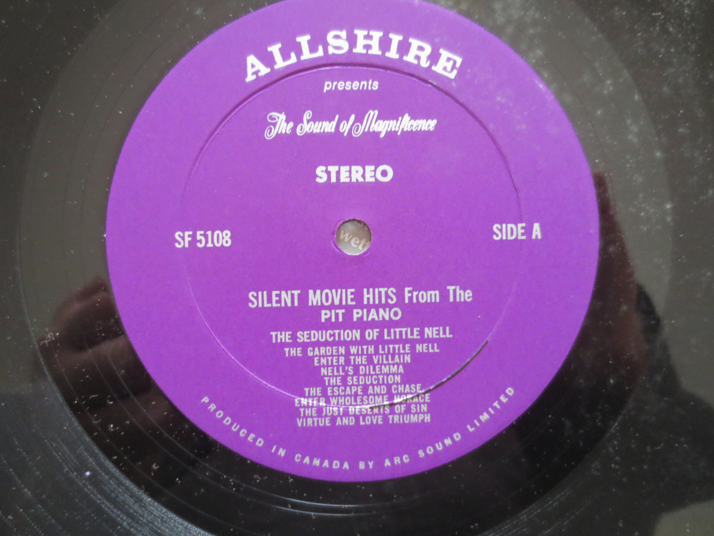 SILENT MOVIE HITS, Ragtime Records, Honky Tonk Records, Vintage Vinyl, Record Vinyl, Jazz Record, Vinyl Record, Piano Album