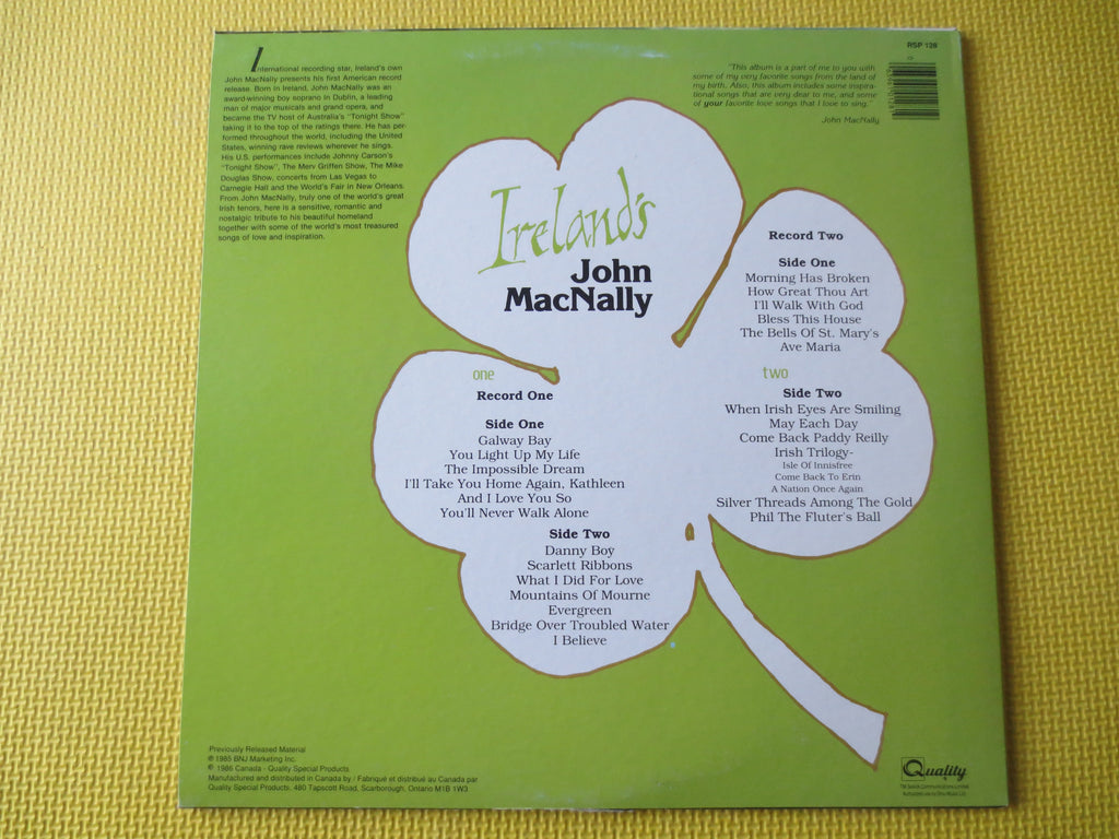 John MacNally – Ireland's John MacNally (1986) Vinyl 2xLP