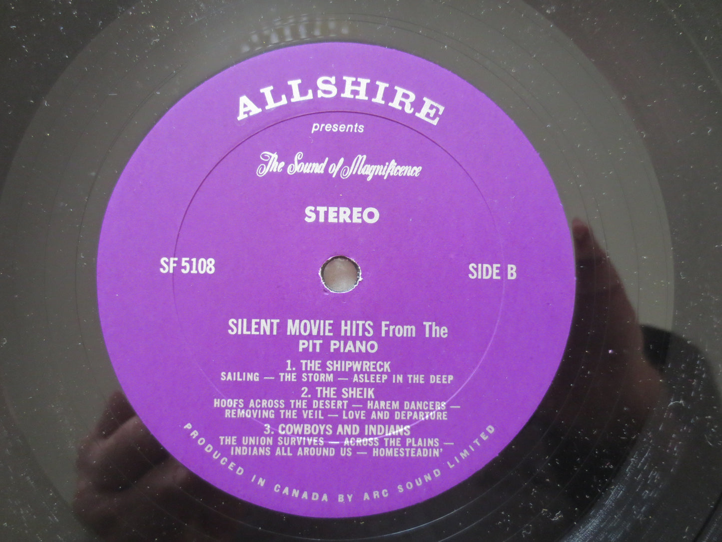 SILENT MOVIE HITS, Ragtime Records, Honky Tonk Records, Vintage Vinyl, Record Vinyl, Jazz Record, Vinyl Record, Piano Album