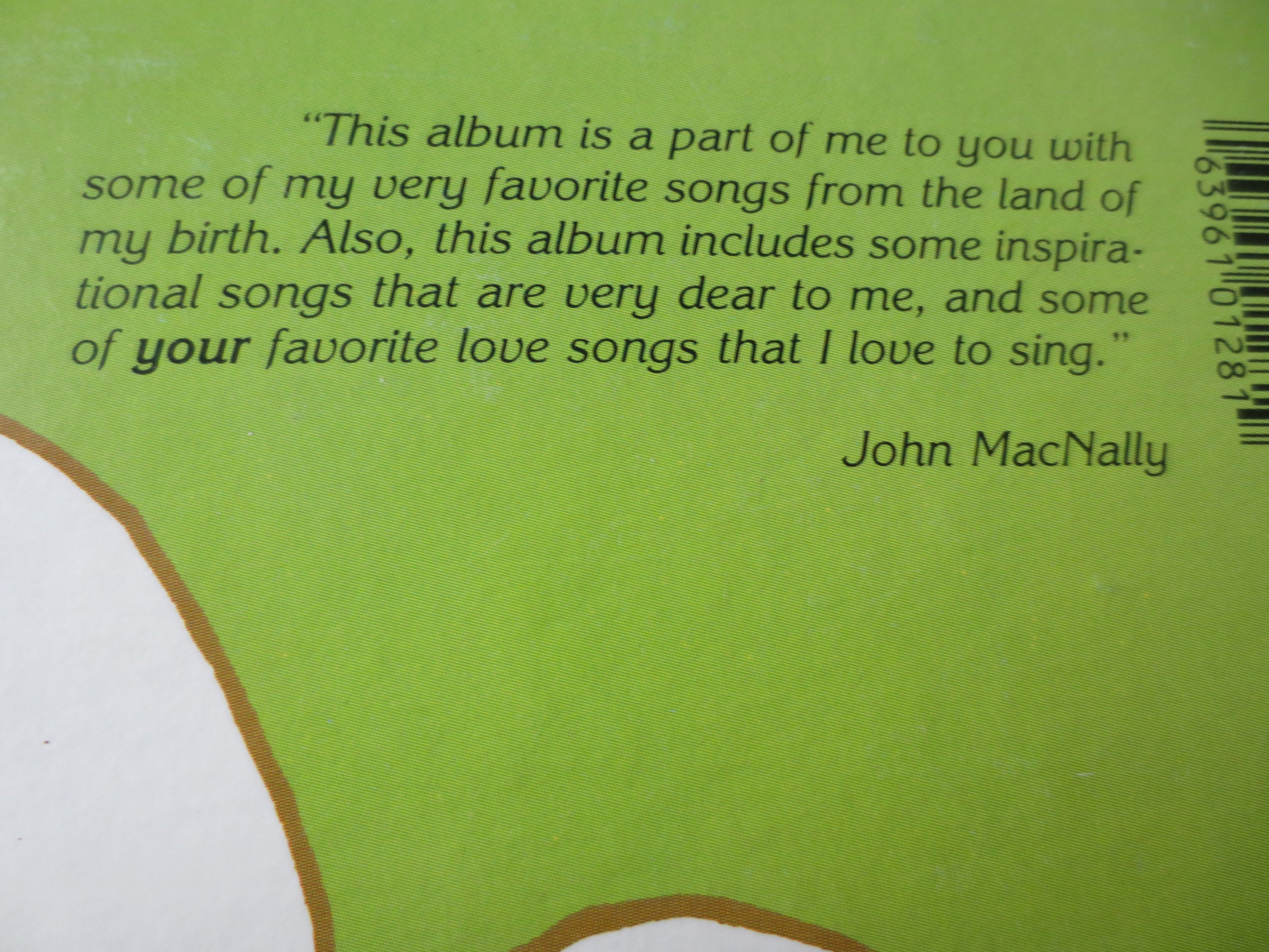 John MacNally – Ireland's John MacNally (1986) Vinyl 2xLP