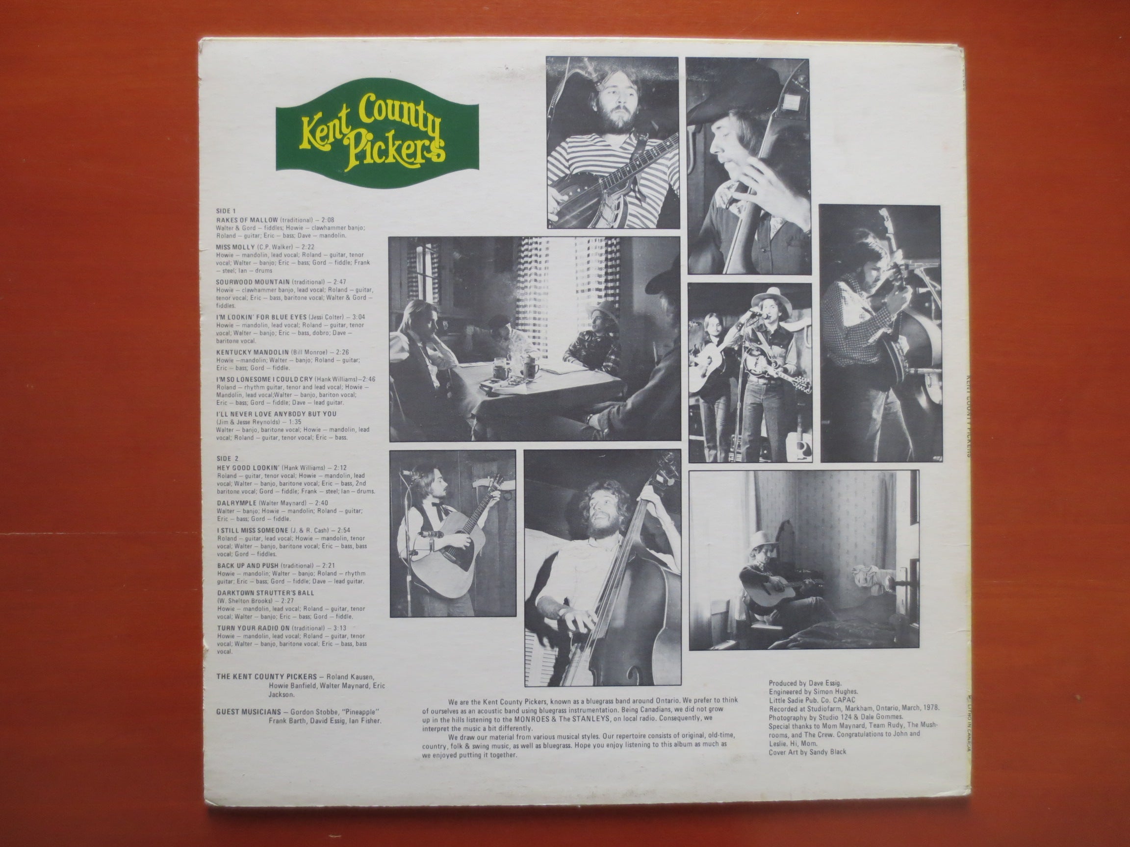 Kent County Pickers – Bluegrass (1978) Vinyl LP
