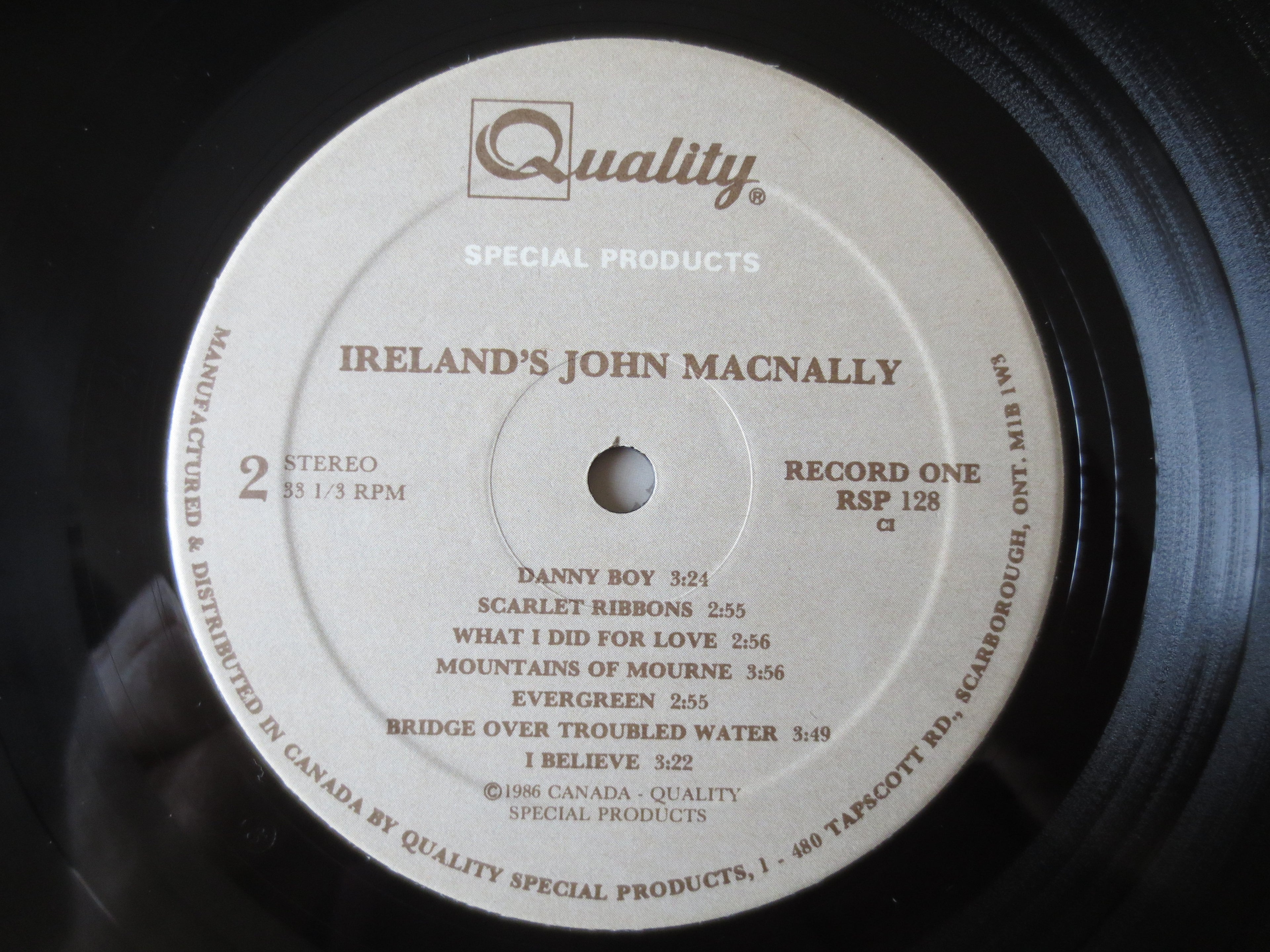 John MacNally – Ireland's John MacNally (1986) Vinyl 2xLP