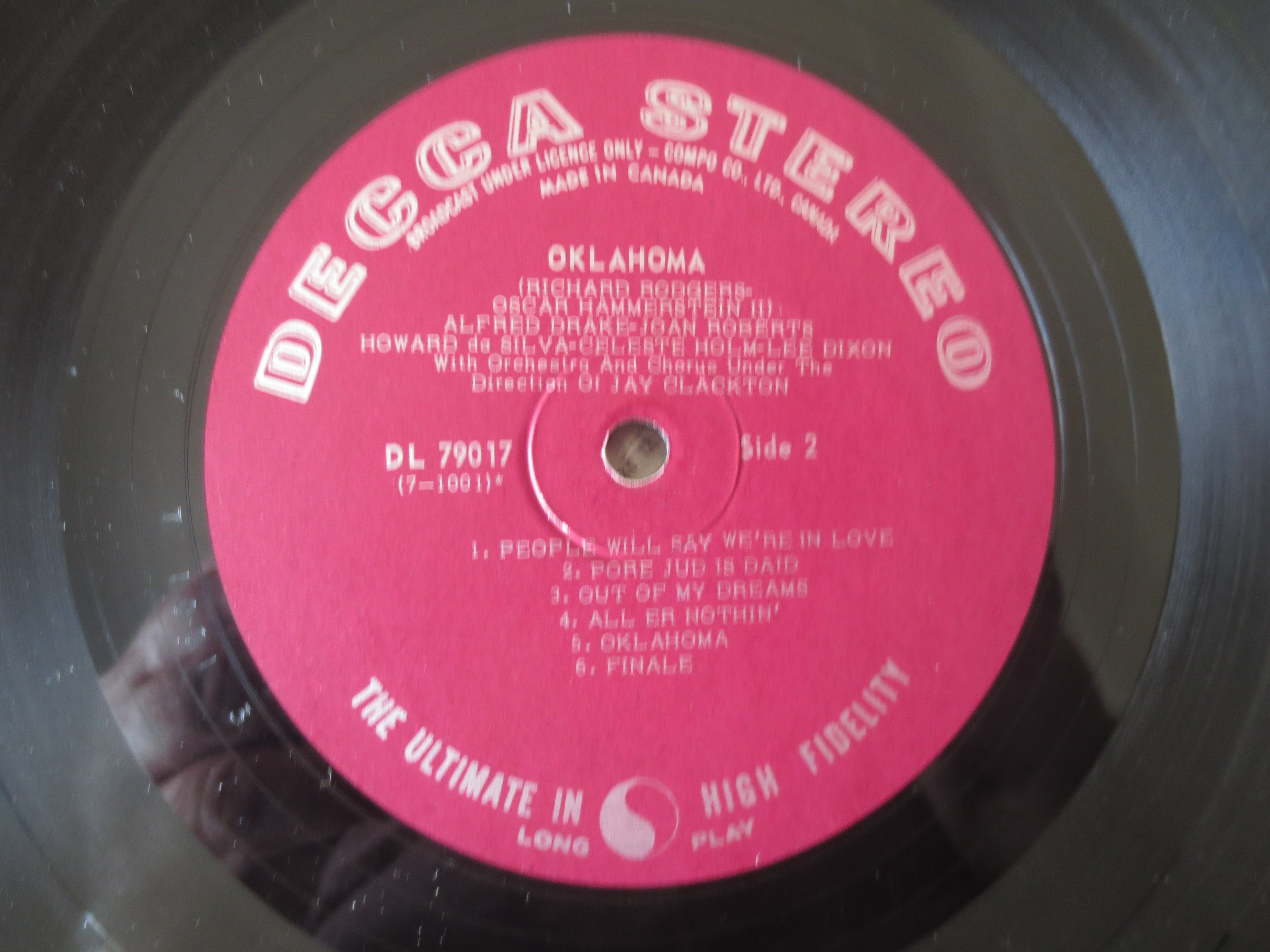 Oklahoma – Original Cast Soundtrack (1959) Vinyl LP