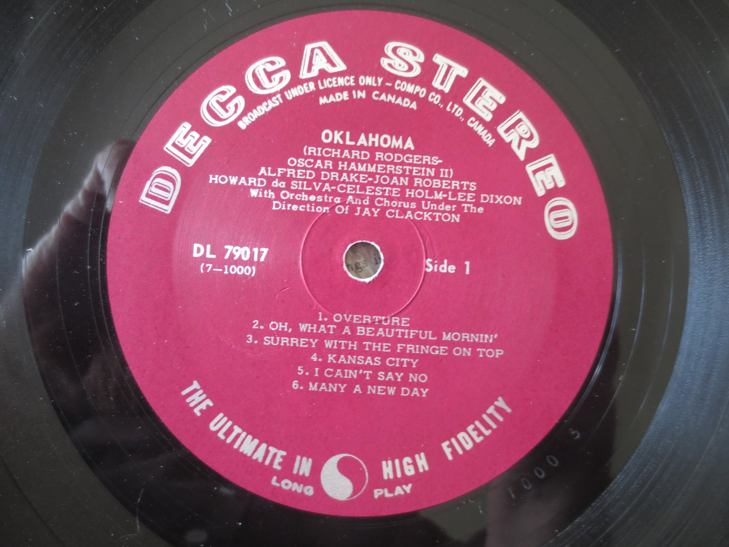 OKLAHOMA SOUNDTRACK, OKLAHOMA Album, Oklahoma Record, Oklahoma Lp, Vintage Vinyl, Movie Music, Theater Music, 1959 Records