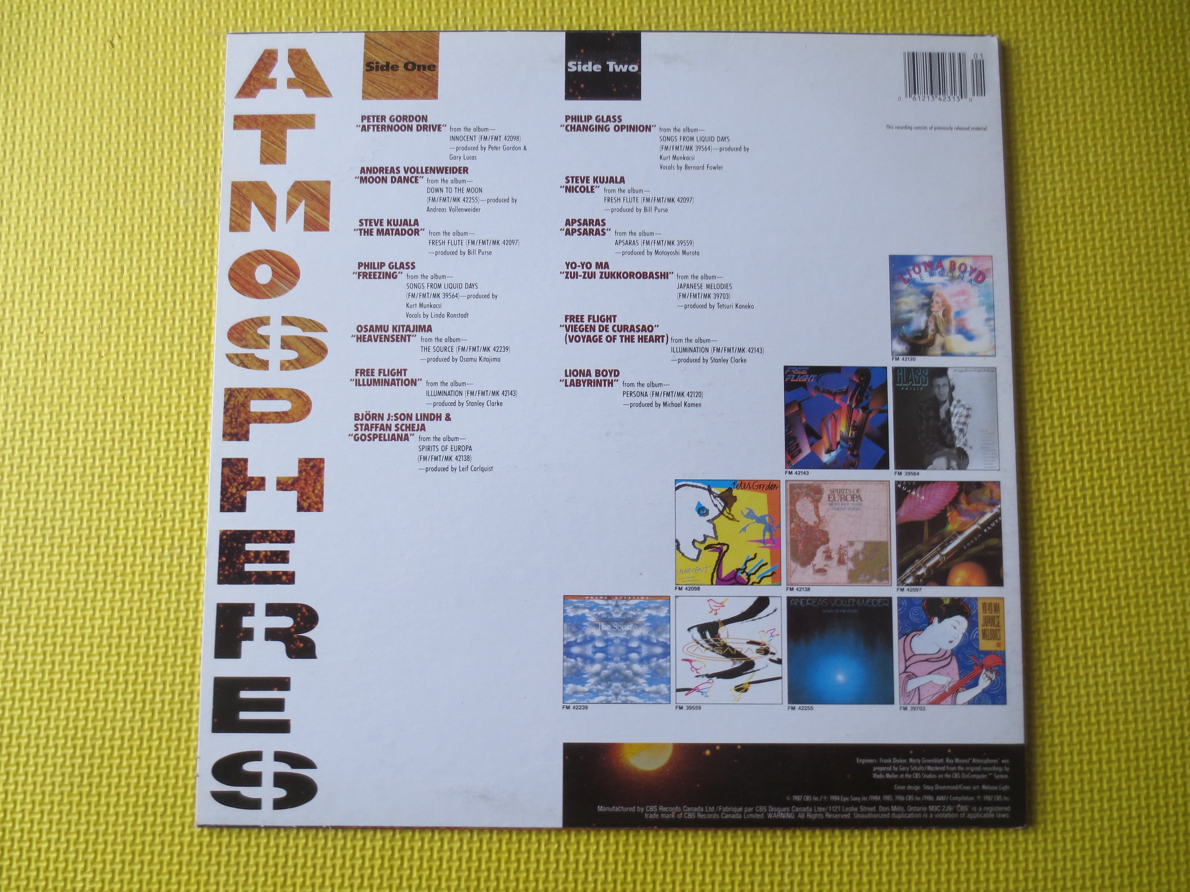 Atmospheres (1987) Vinyl LP