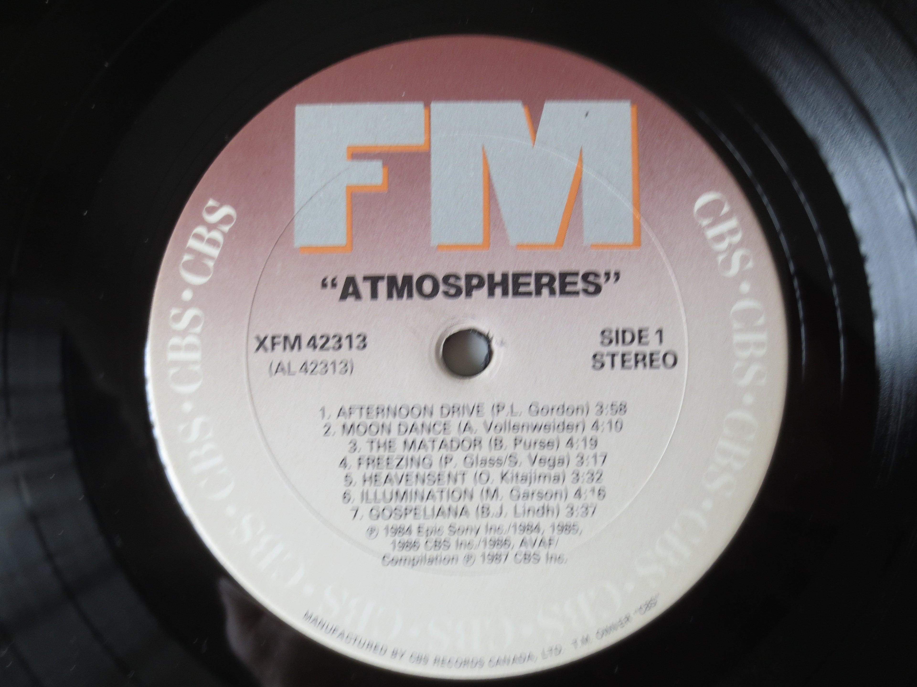Atmospheres (1987) Vinyl LP