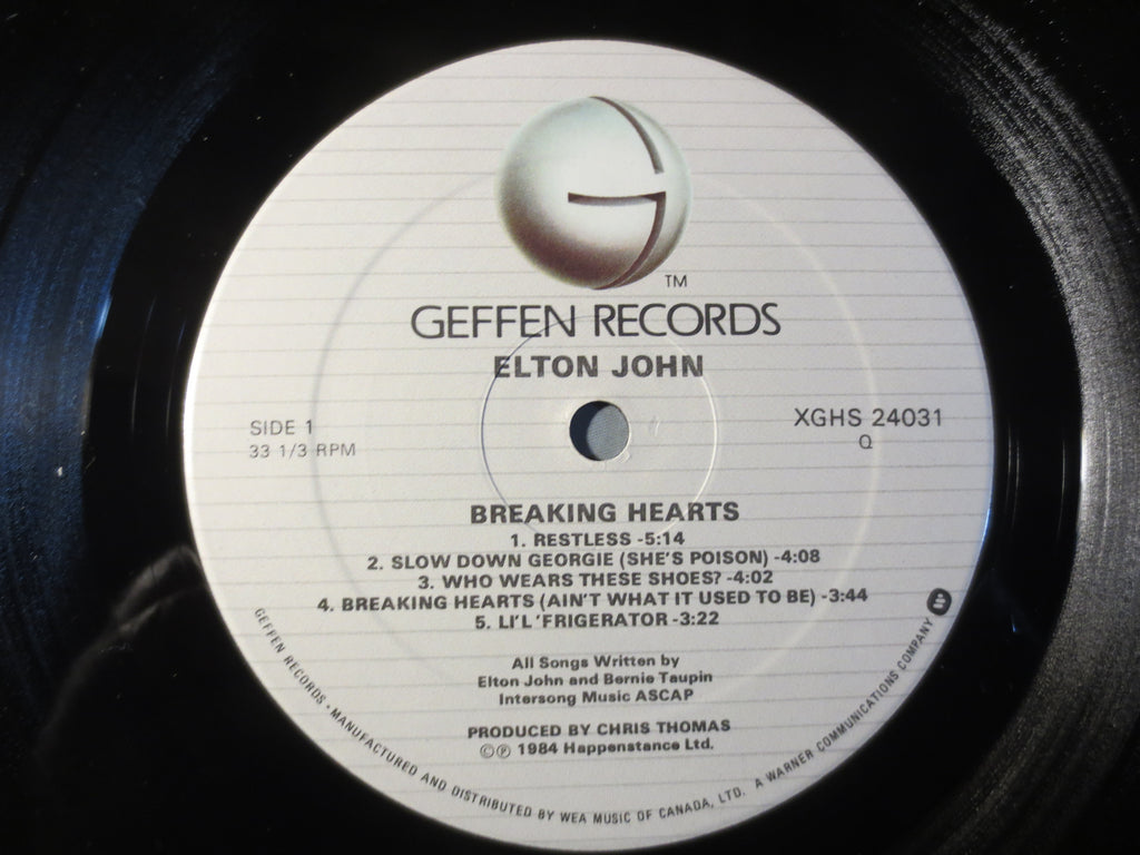Elton John – Breaking Hearts (1984) Vinyl LP