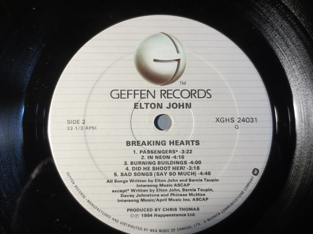 Elton John – Breaking Hearts (1984) Vinyl LP