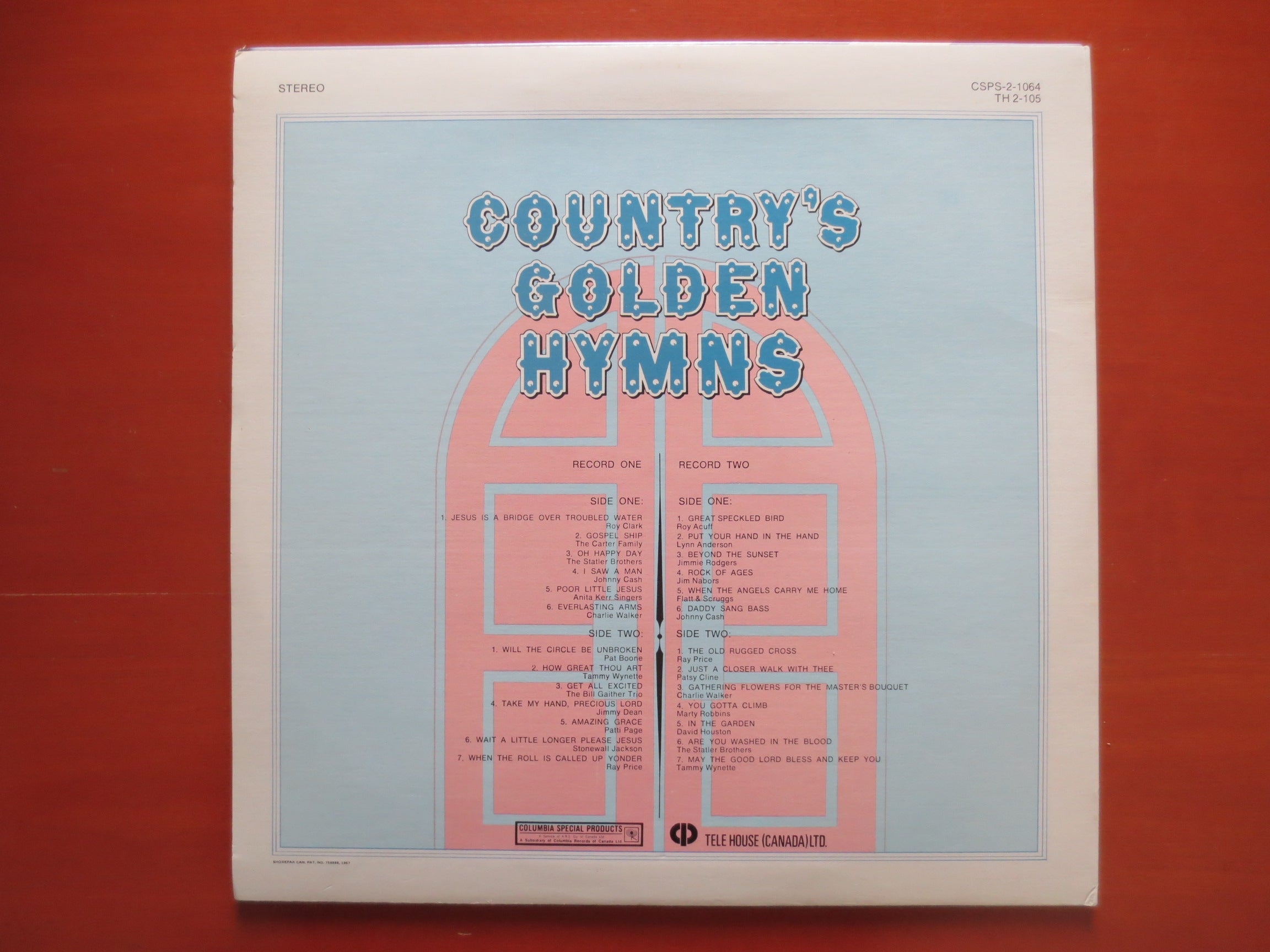 Country's Golden Hymns (1967) Double Vinyl LP