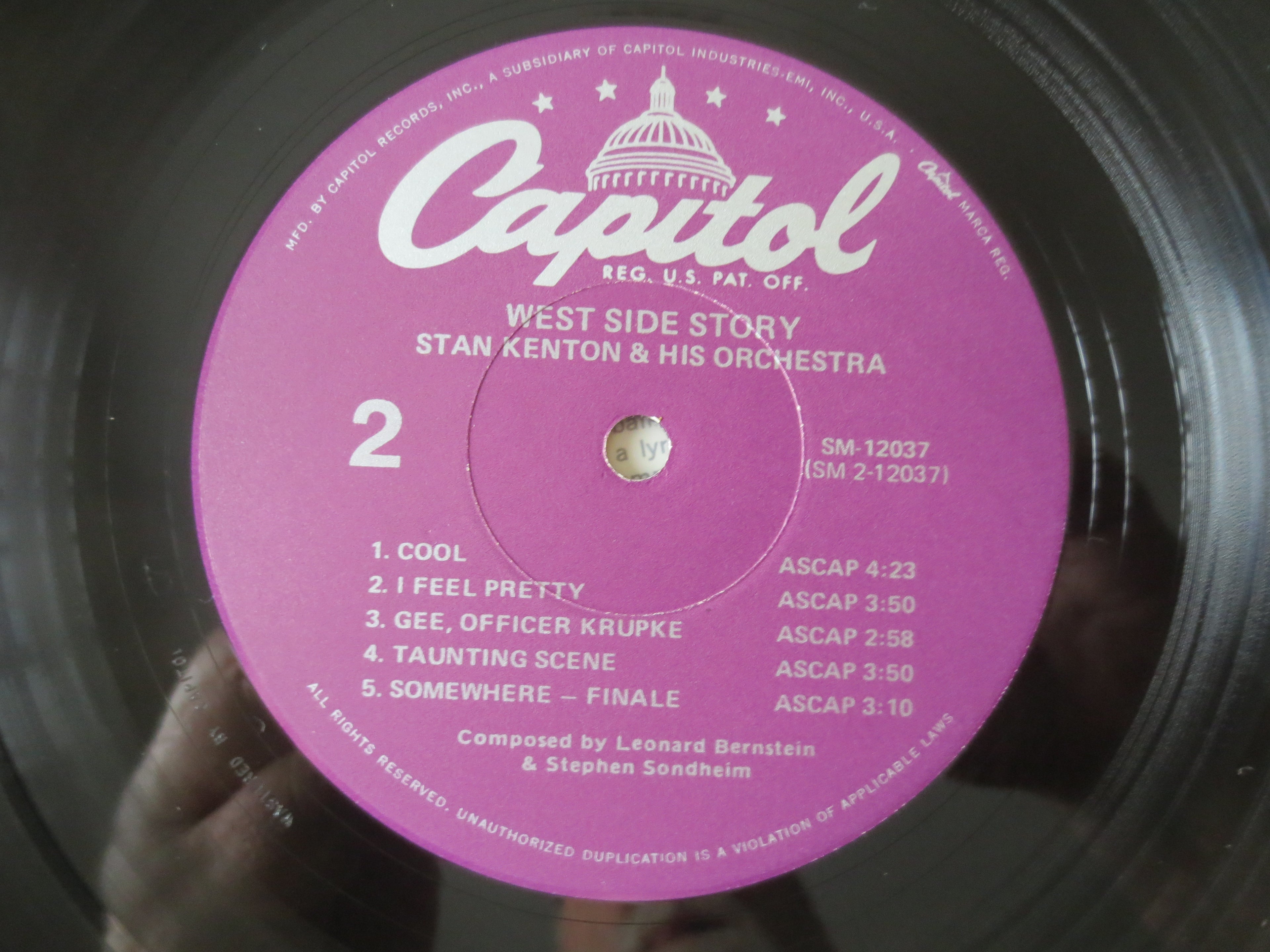 Stan Kenton & His Orchestra – Kenton's West Side Story (1961) Vinyl LP