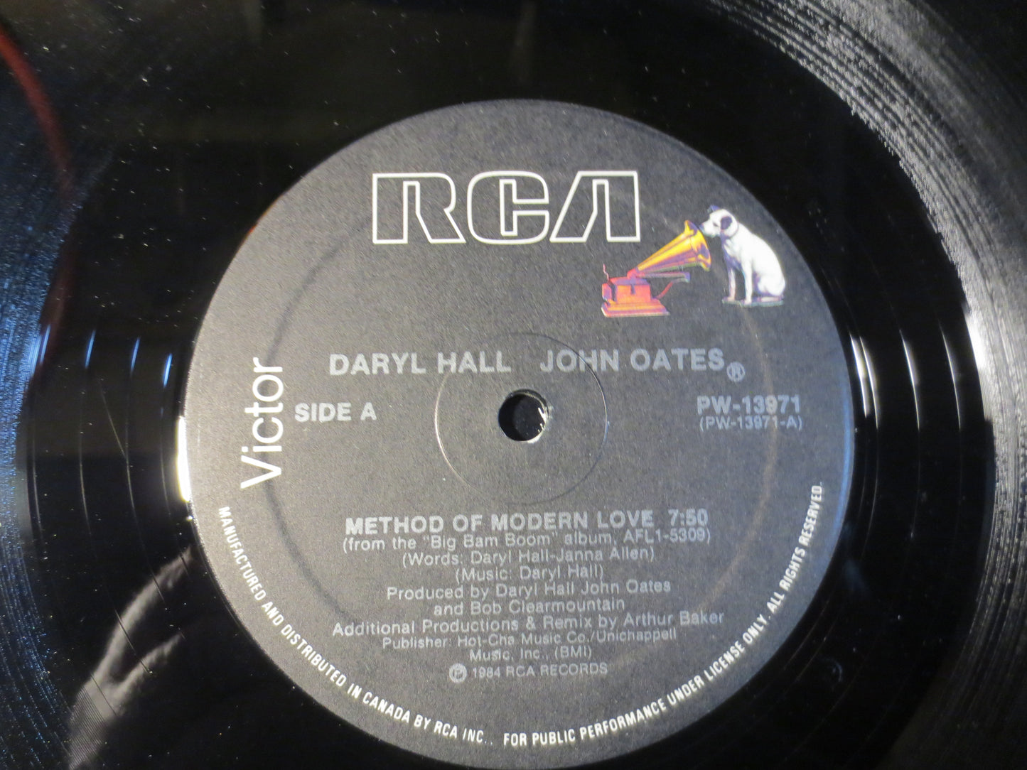 HALL and OATES, Method of Modern LOVE, Big Bam Boom, Pop Record, Vintage Vinyl, Record Vinyl, Vinyl Record, 1984 Records