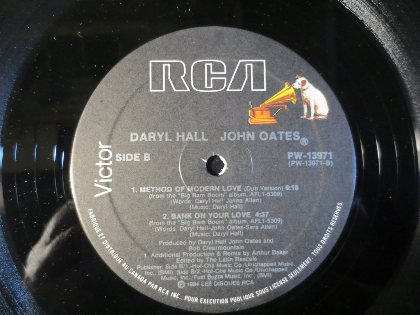 HALL and OATES, Method of Modern LOVE, Big Bam Boom, Pop Record, Vintage Vinyl, Record Vinyl, Vinyl Record, 1984 Records