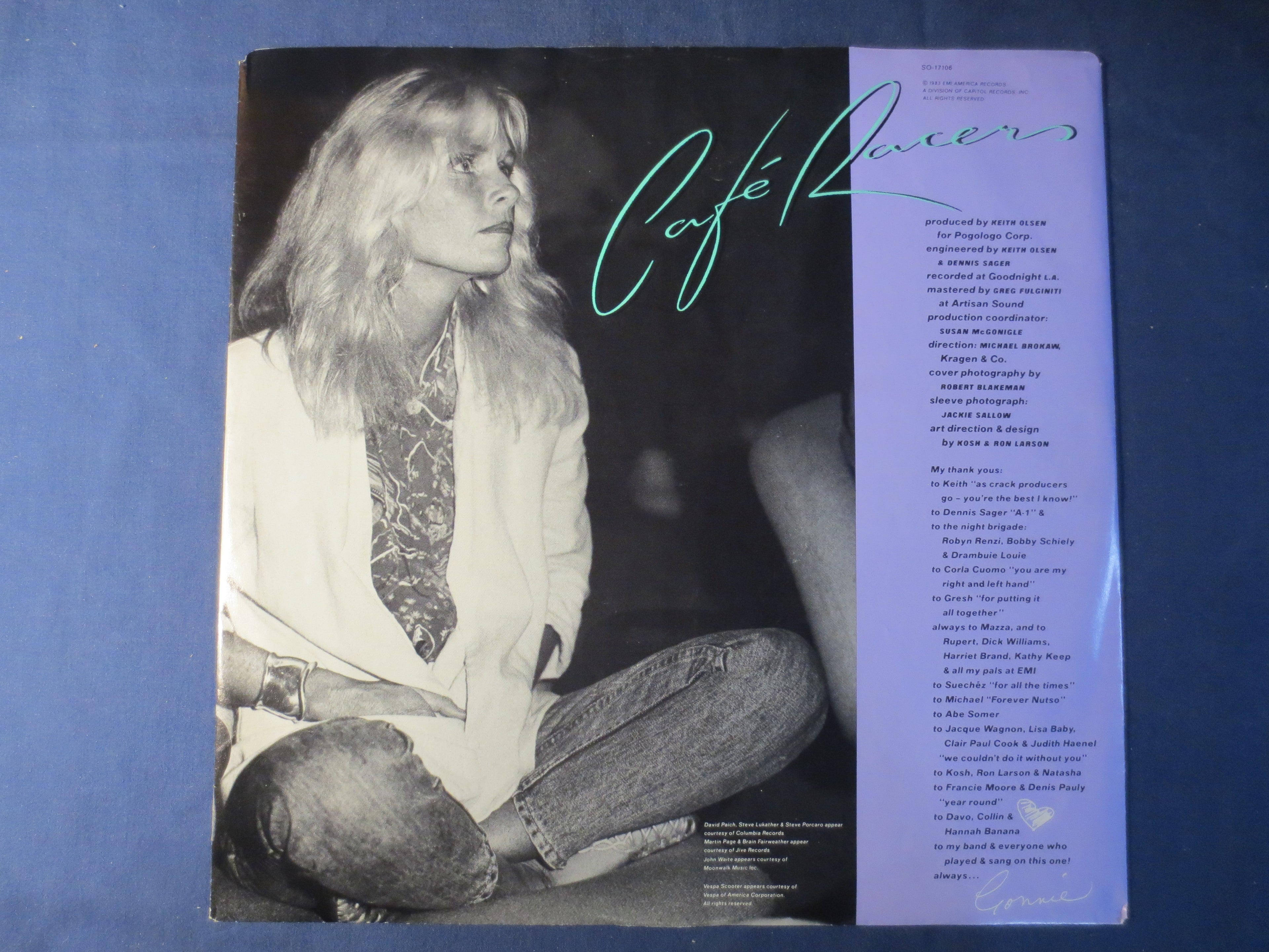 Kim Carnes – Café Racers (1983) Vinyl LP