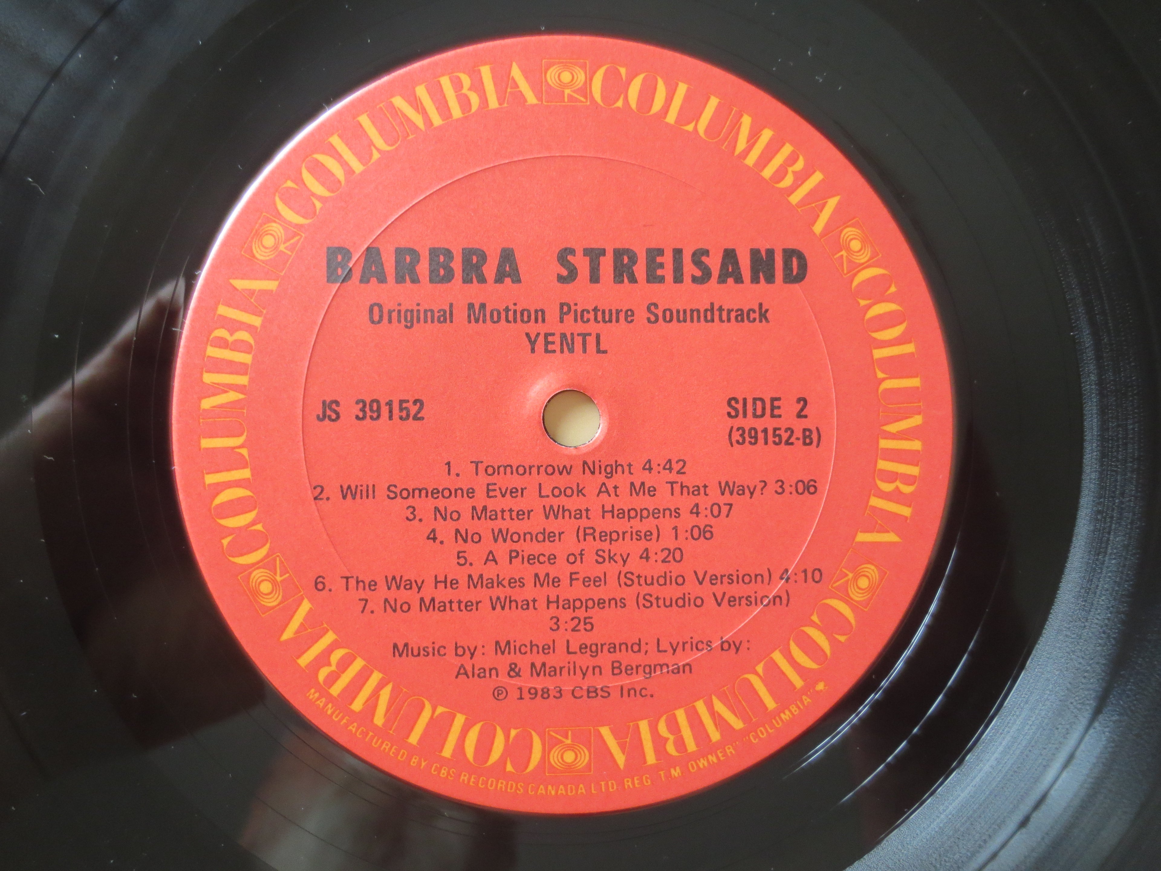 Barbra Streisand – Yentl (1983) Vinyl LP
