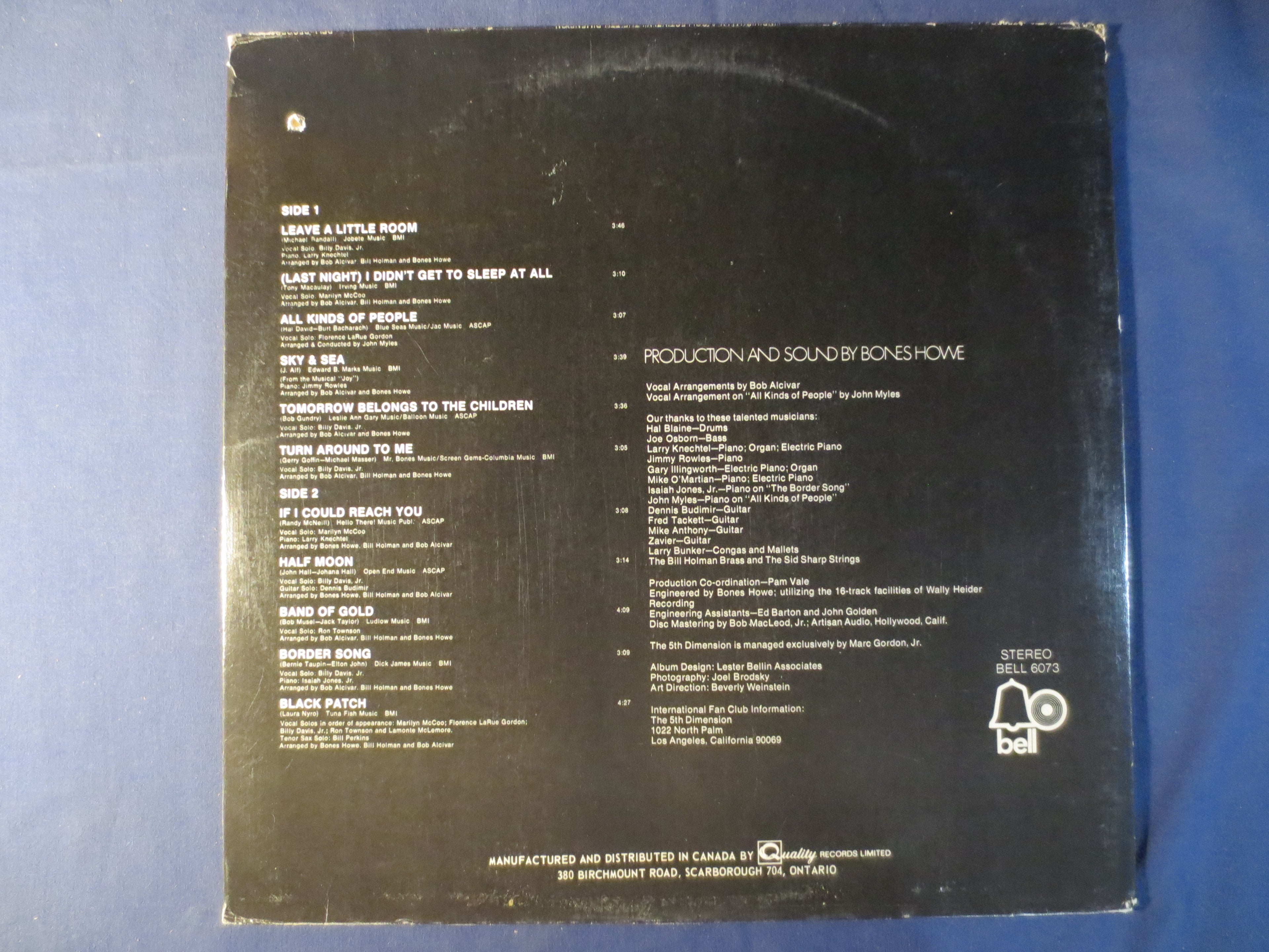 The 5th Dimension – Individually & Collectively (1972) Vinyl LP