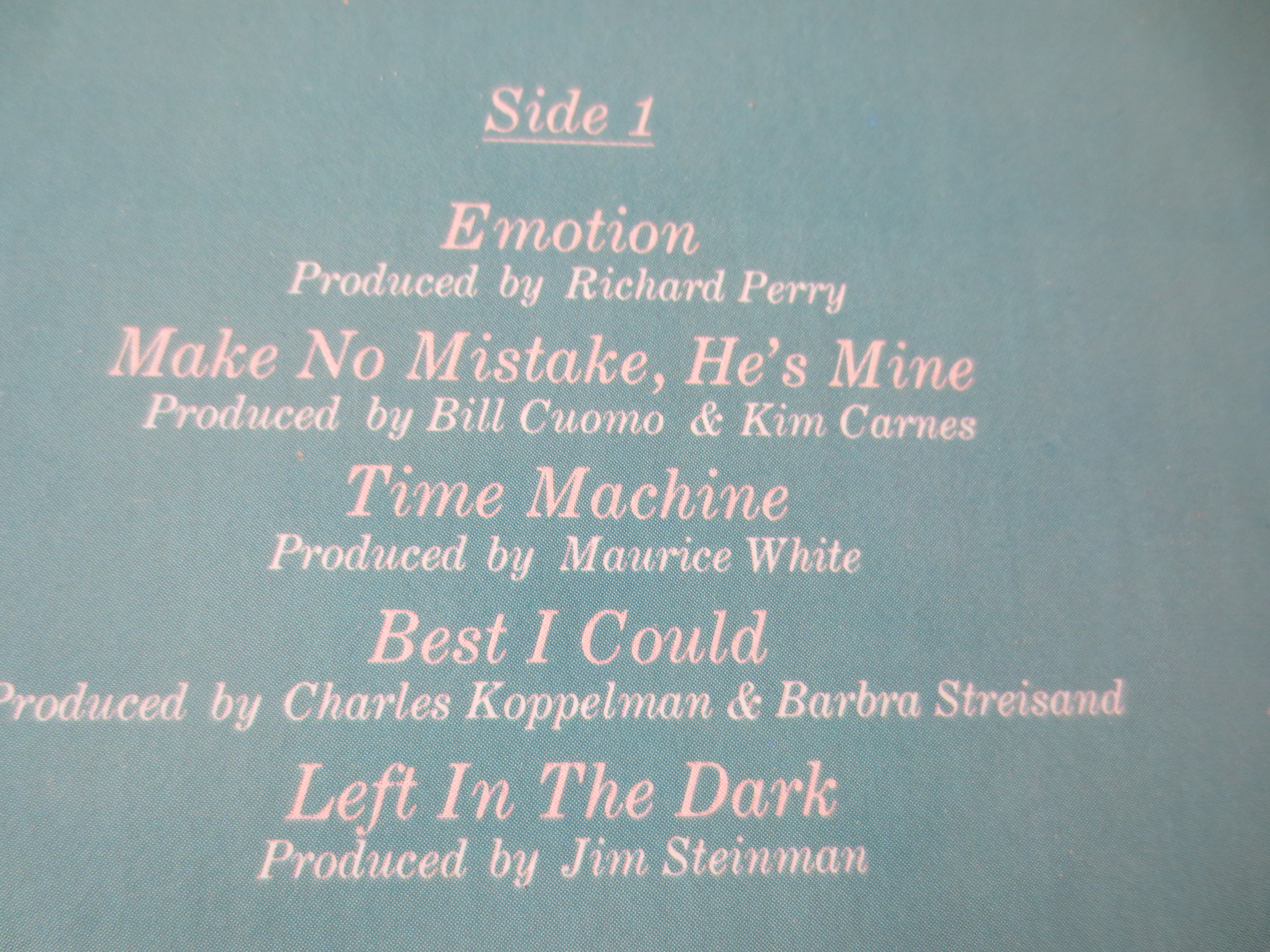 Barbra Streisand – Emotion (1984) Vinyl LP