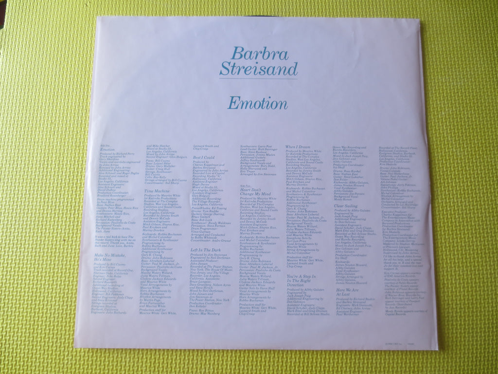 Barbra Streisand – Emotion (1984) Vinyl LP