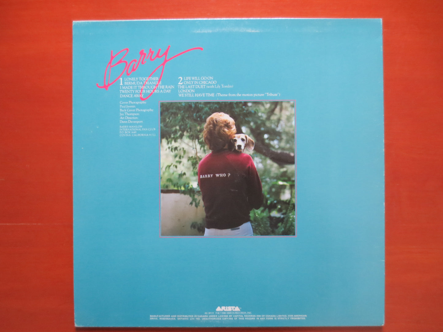 BARRY MANILOW Record, BARRY Album, Barry Manilow Album, Barry Manilow Vinyl, Barry Manilow Lp, Vintage Lp, 1980 Records