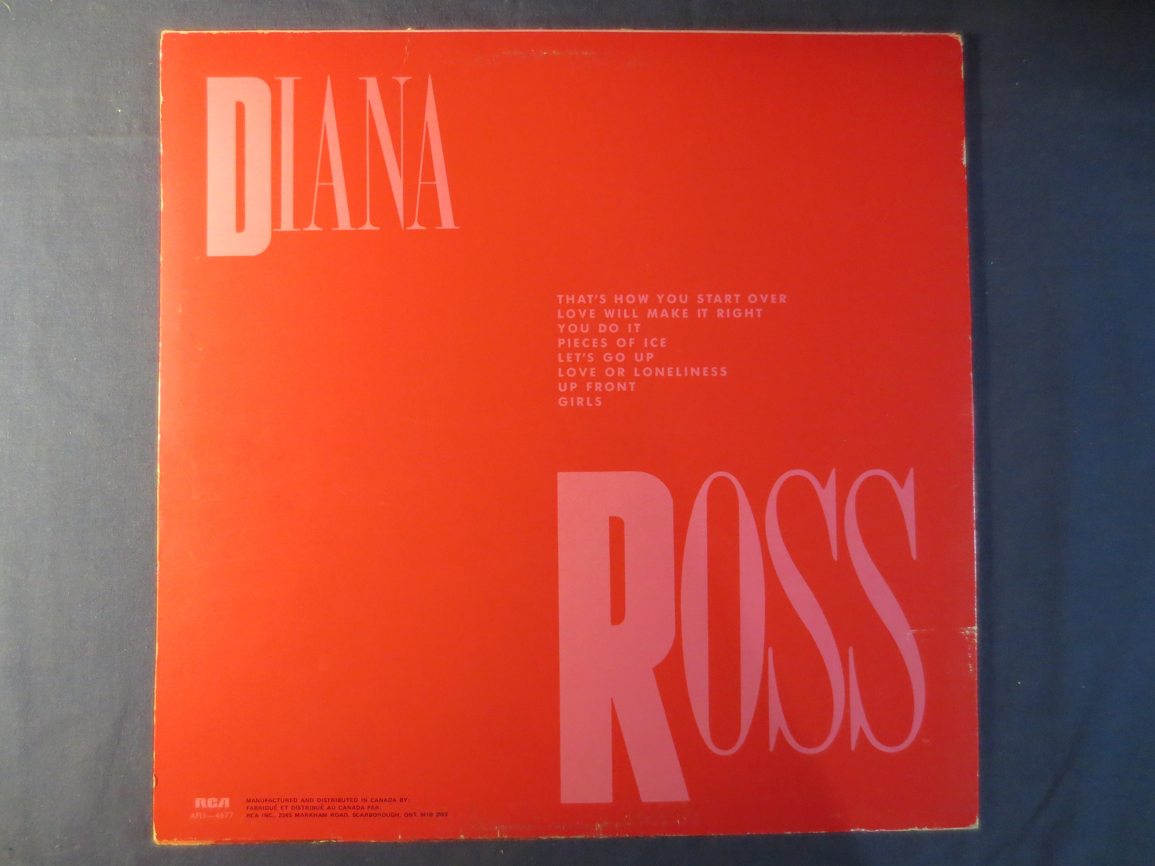 Diana Ross – Ross (1983) Vinyl LP