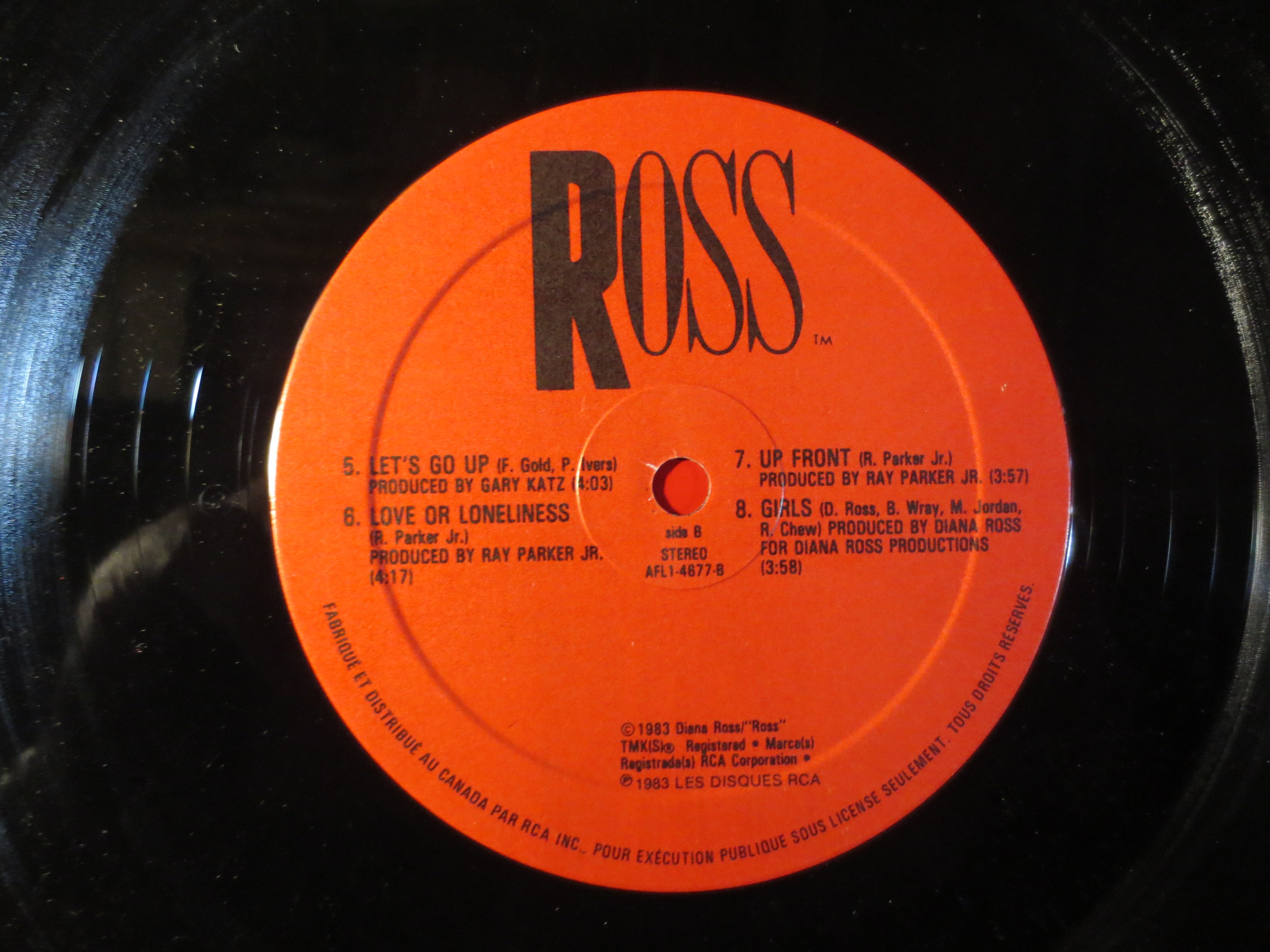 Diana Ross – Ross (1983) Vinyl LP