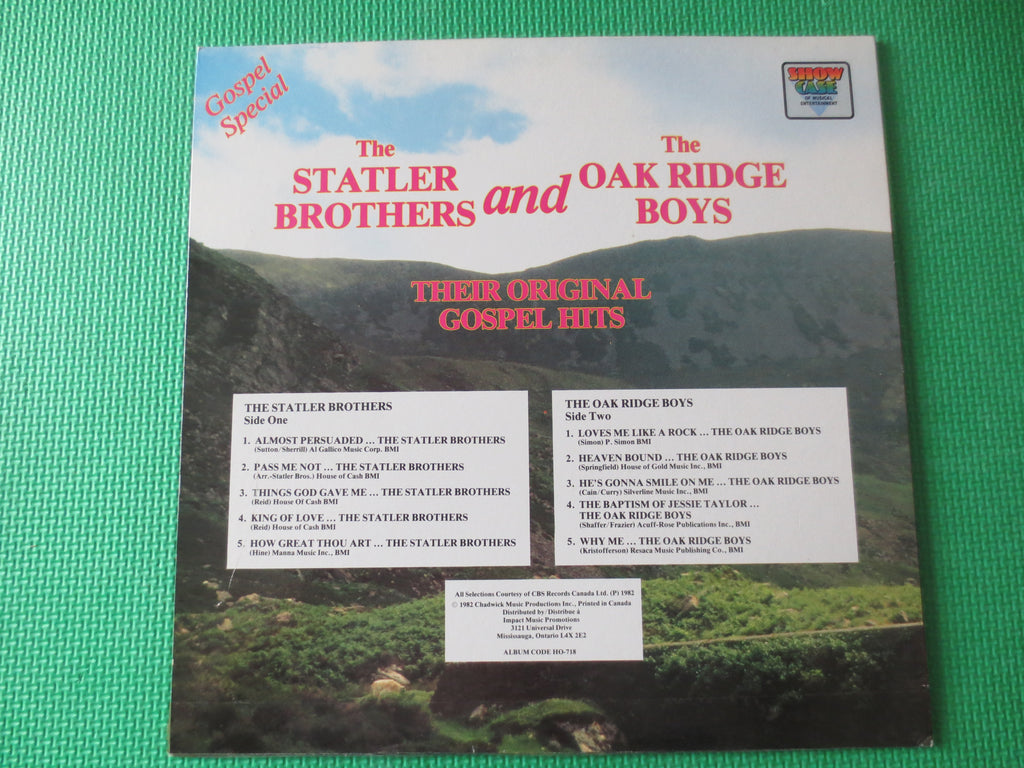 The Statler Brothers & The Oak Ridge Boys – Gospel Special (1982) Vinyl LP