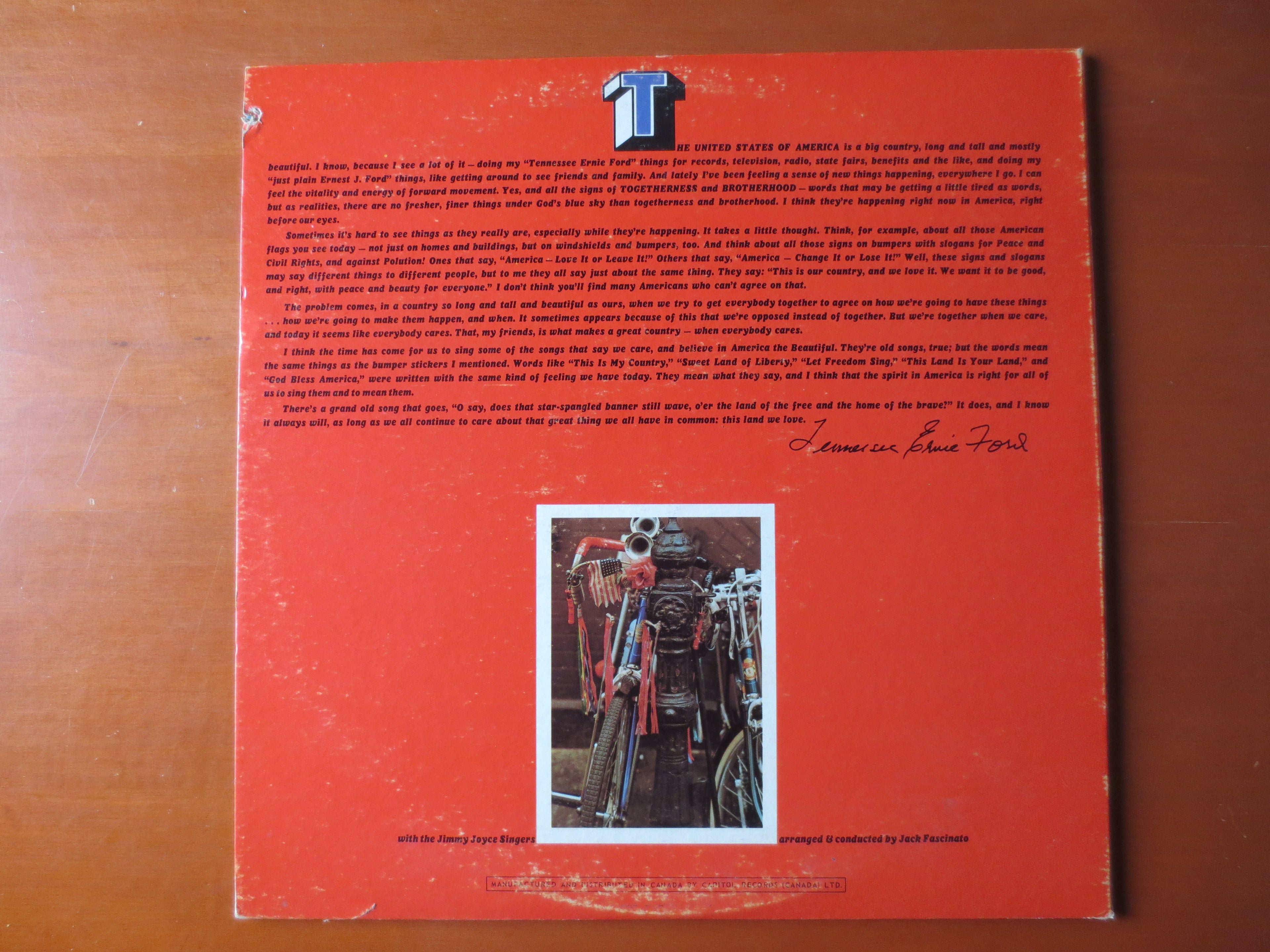 Tennessee Ernie Ford – America the Beautiful (1970) Vinyl LP