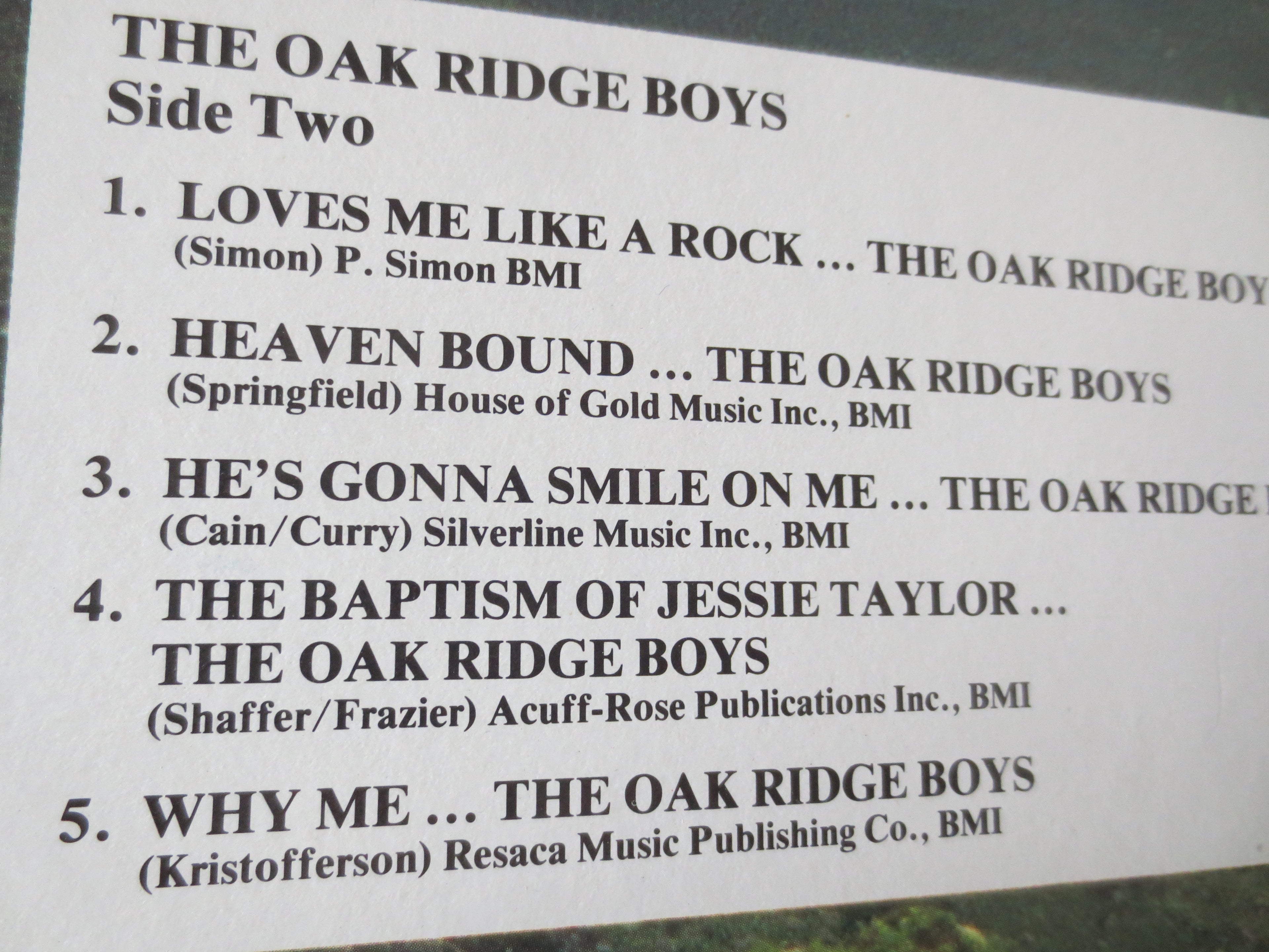 The Statler Brothers & The Oak Ridge Boys – Gospel Special (1982) [Vinyl LP]