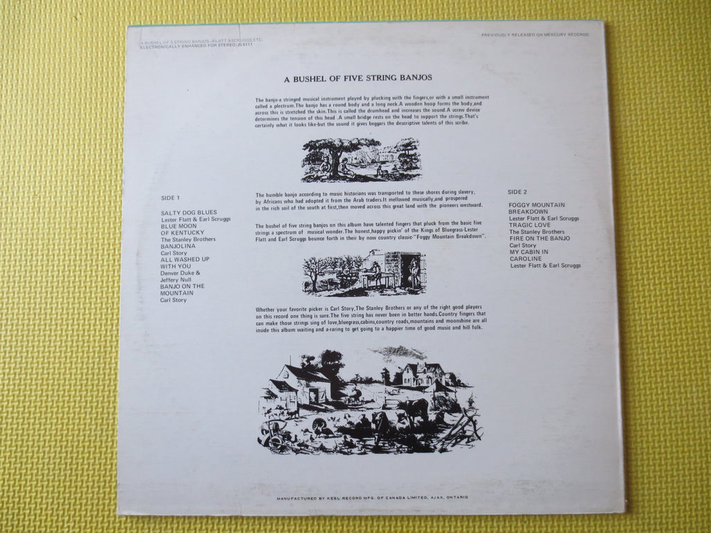 A Bushel of Five String Banjos (1972) Vinyl LP