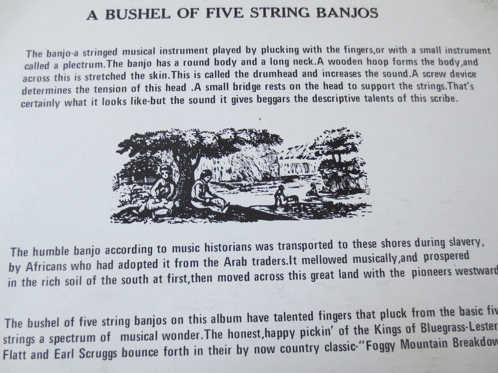 A Bushel of Five String Banjos (1972) Vinyl LP