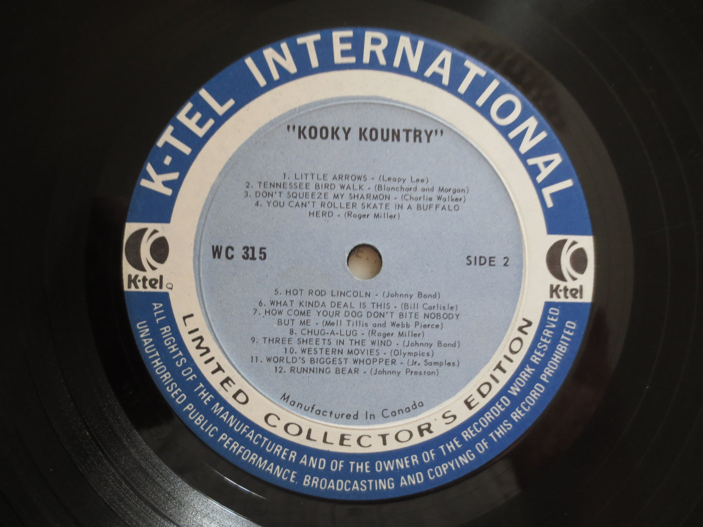 KOOKY KOUNTRY, K-TEL Records, Country Records, Vintage Vinyl, Records, Vinyl Records, Record Vinyl, Vinyl Lps, 1975 Records