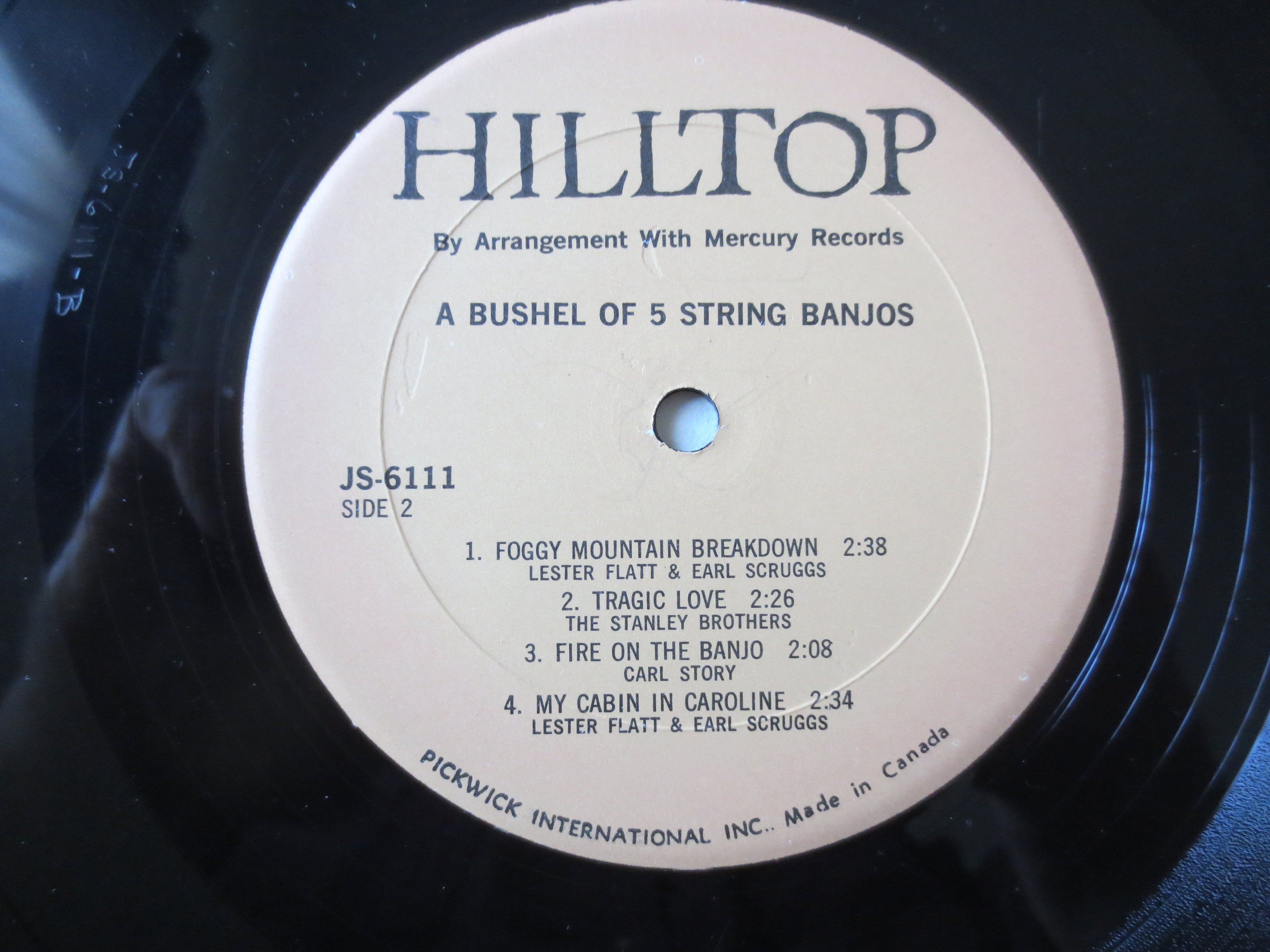 A Bushel of Five String Banjos (1972) Vinyl LP